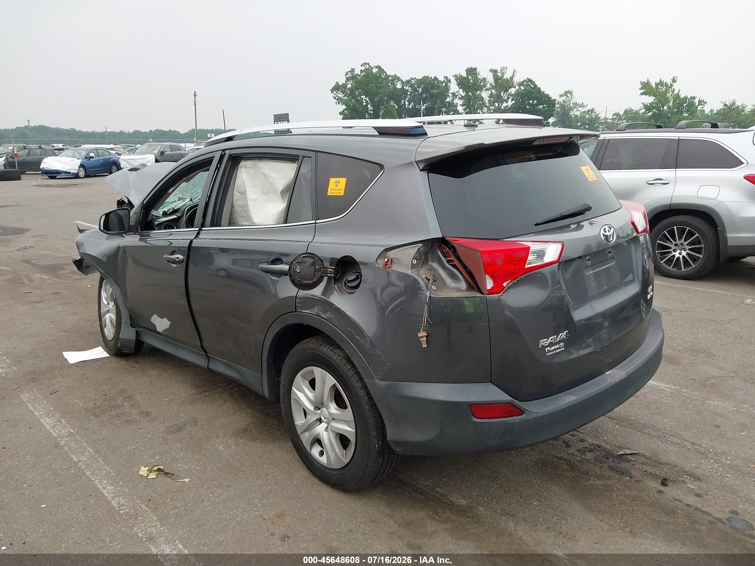 2014 Toyota Rav4 Le Gray vin: JTMBFREV0ED077497