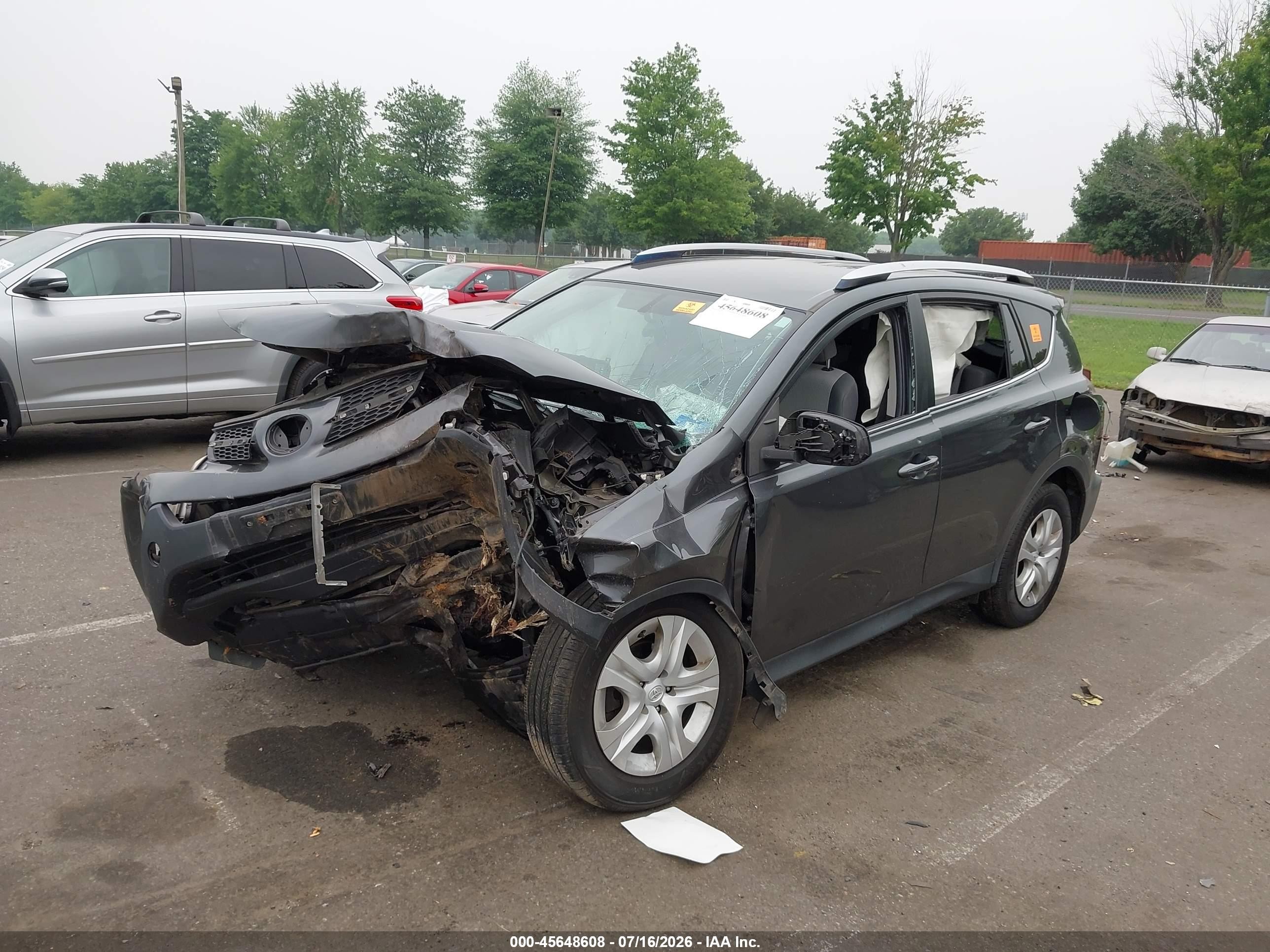 2014 Toyota Rav4 Le Gray vin: JTMBFREV0ED077497