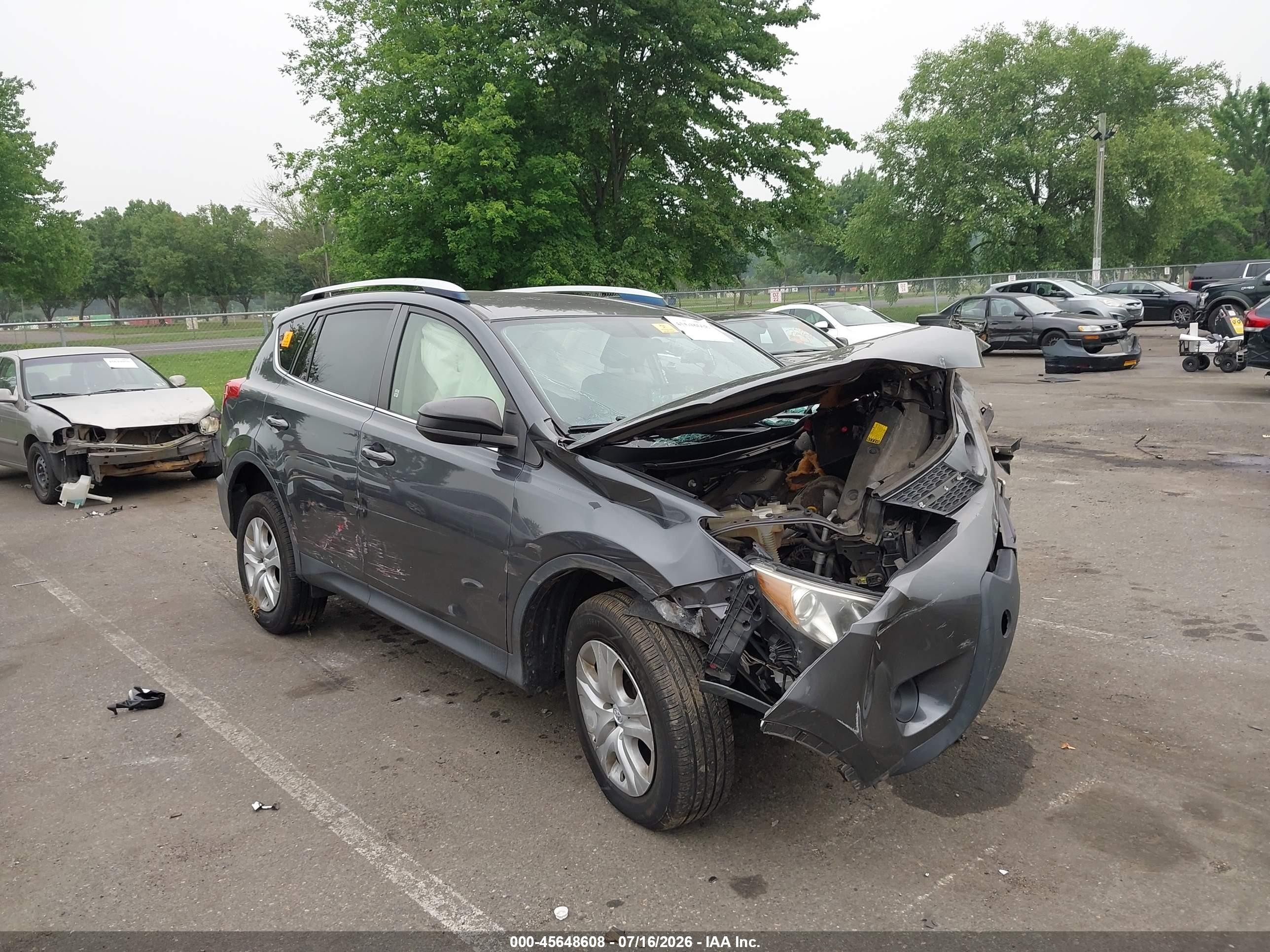 2014 Toyota Rav4 Le Gray vin: JTMBFREV0ED077497