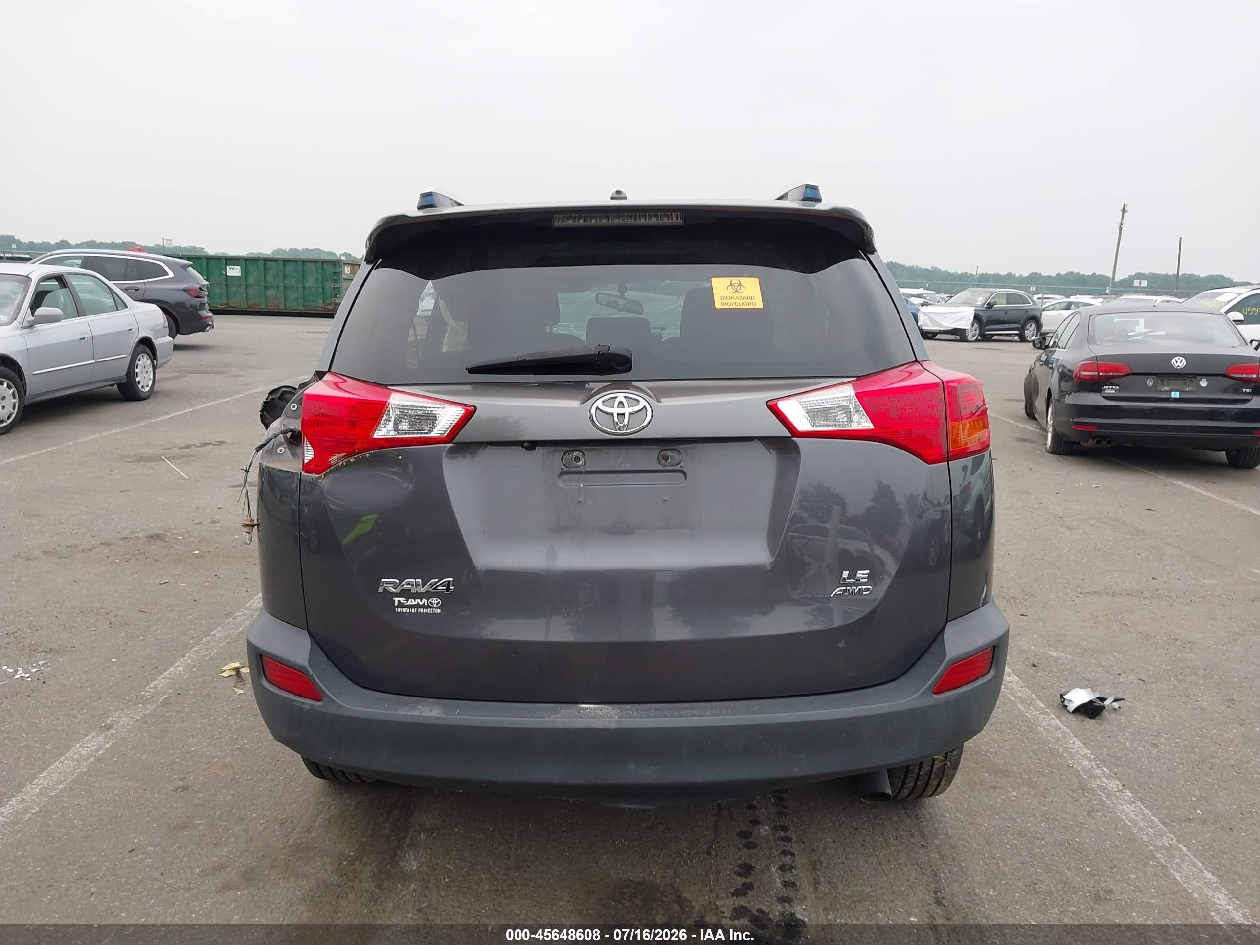 2014 Toyota Rav4 Le Gray vin: JTMBFREV0ED077497