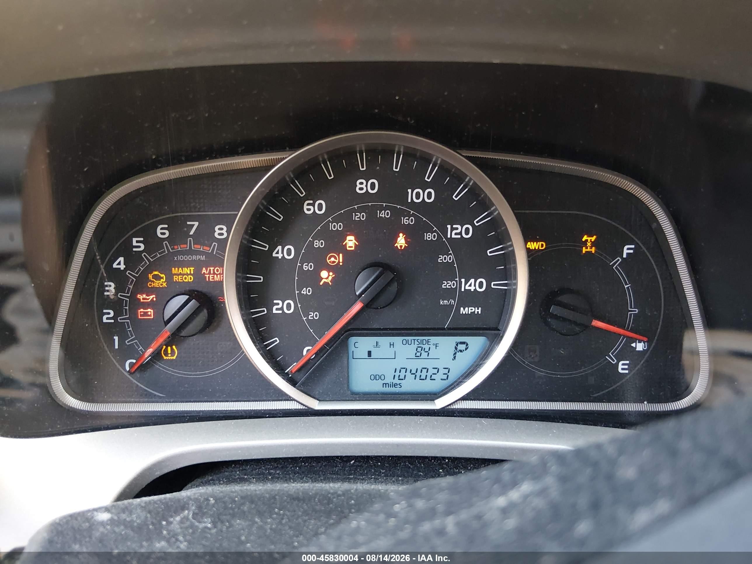 2014 Toyota Rav4 Le Gray vin: JTMBFREV0EJ008116