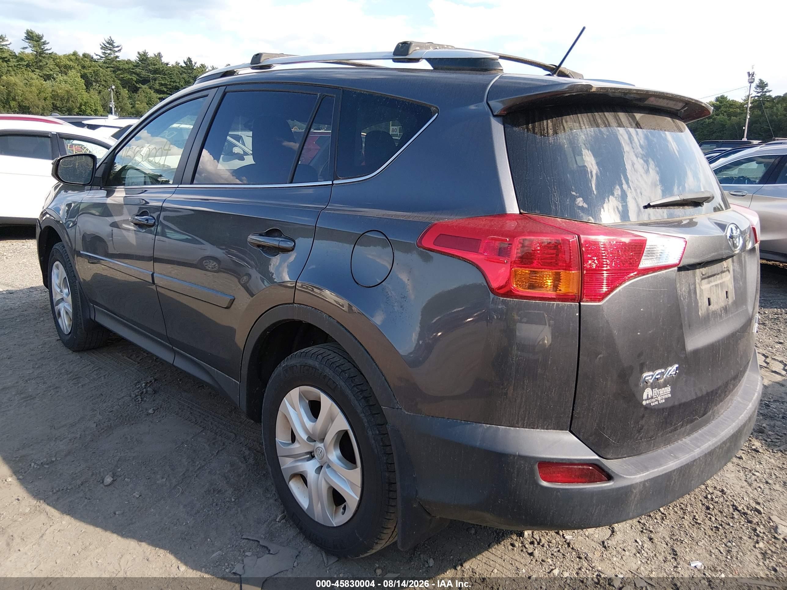 2014 Toyota Rav4 Le Gray vin: JTMBFREV0EJ008116