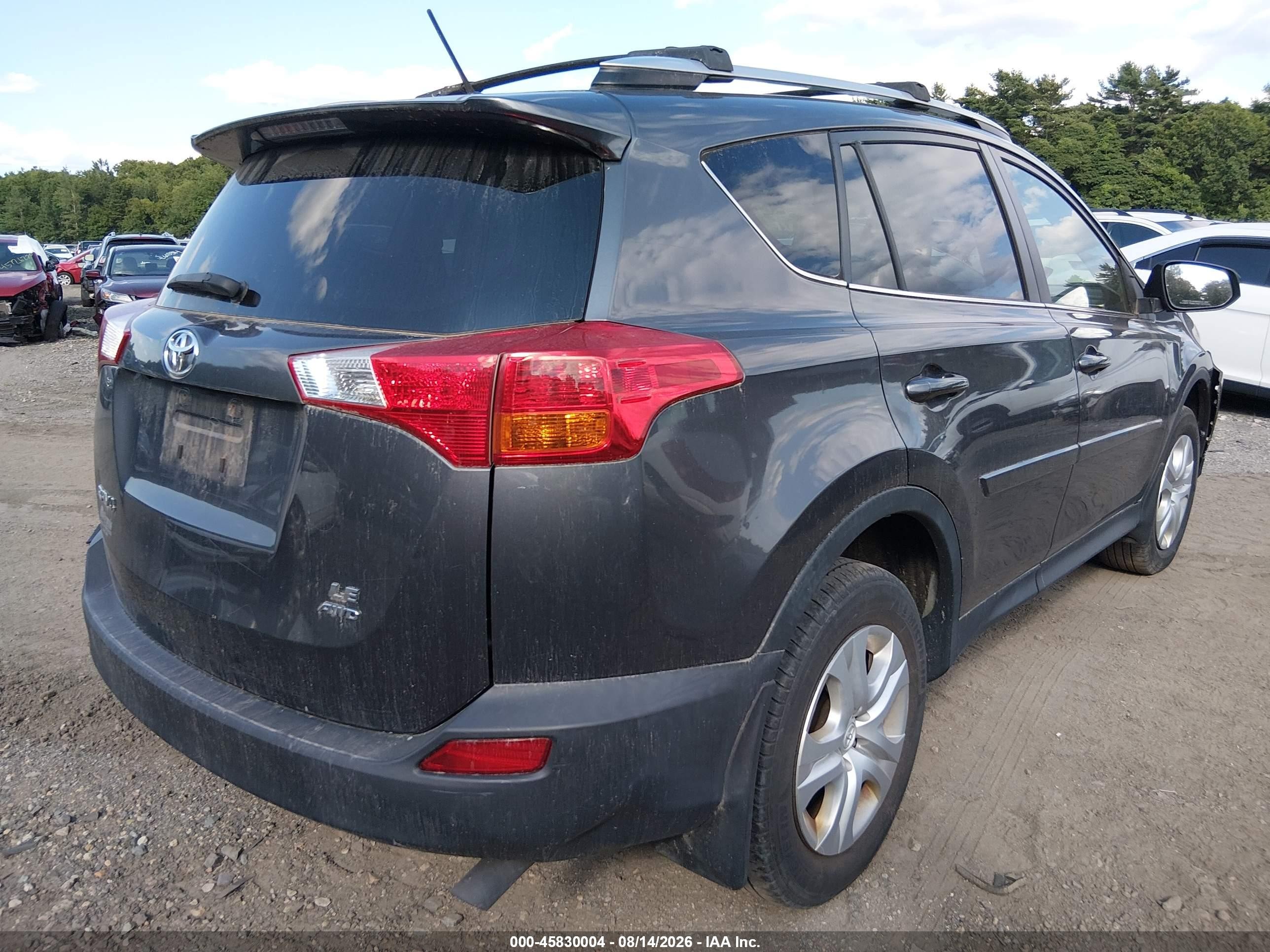 2014 Toyota Rav4 Le Gray vin: JTMBFREV0EJ008116