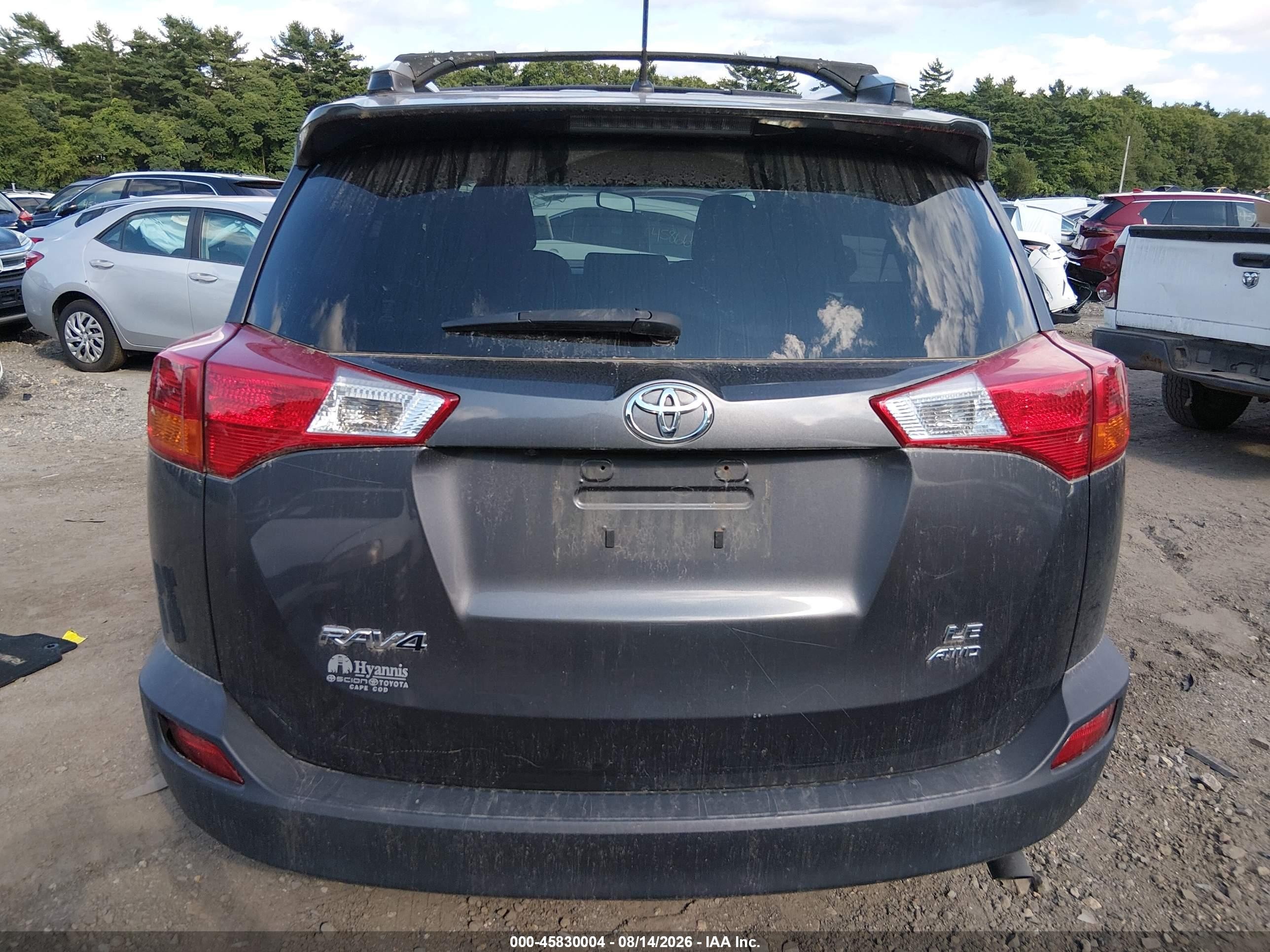 2014 Toyota Rav4 Le Gray vin: JTMBFREV0EJ008116