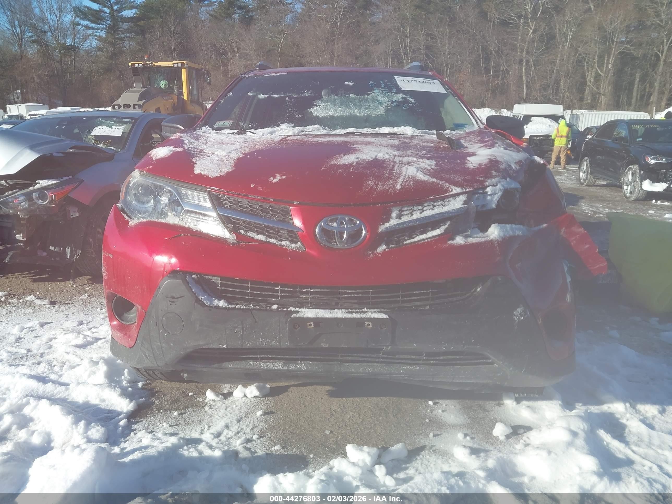 2015 Toyota Rav4 Le Красный vin: JTMBFREV0FJ030893