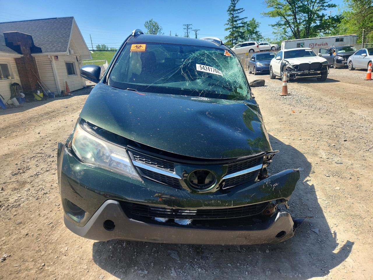 2013 Toyota Rav4 Le Green vin: JTMBFREV1DD035287