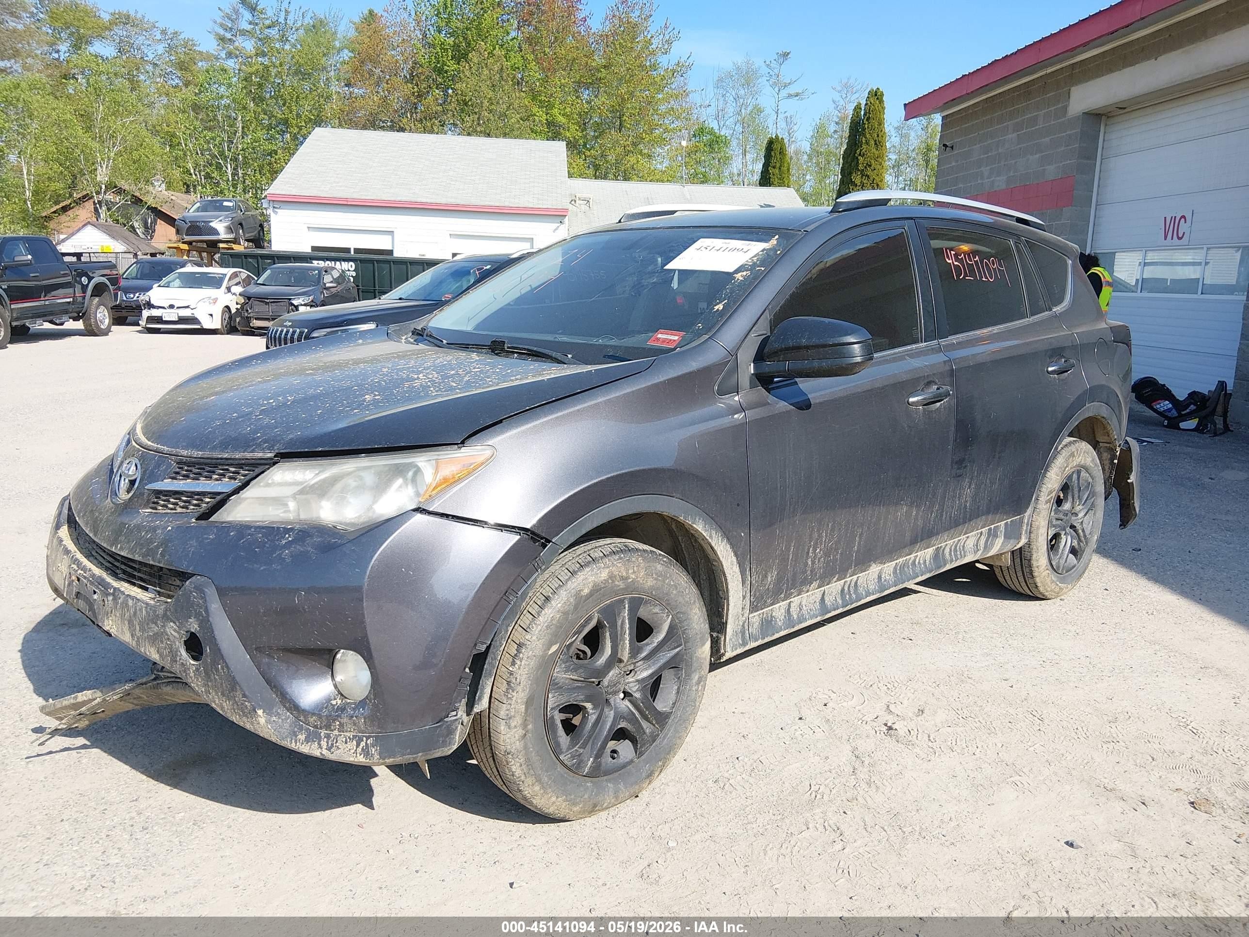 2014 Toyota Rav4 Le Серый vin: JTMBFREV1EJ000980