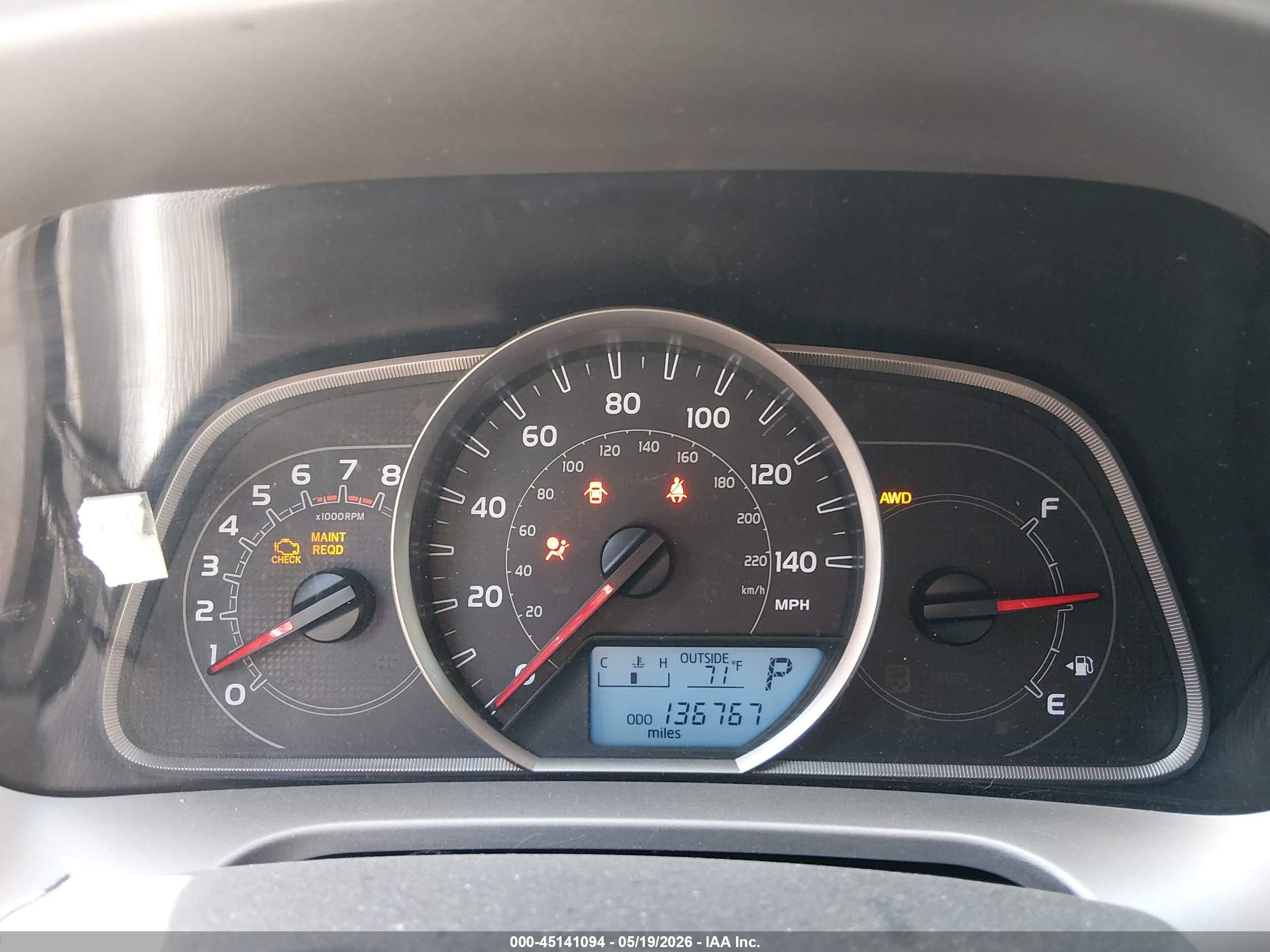 2014 Toyota Rav4 Le Серый vin: JTMBFREV1EJ000980