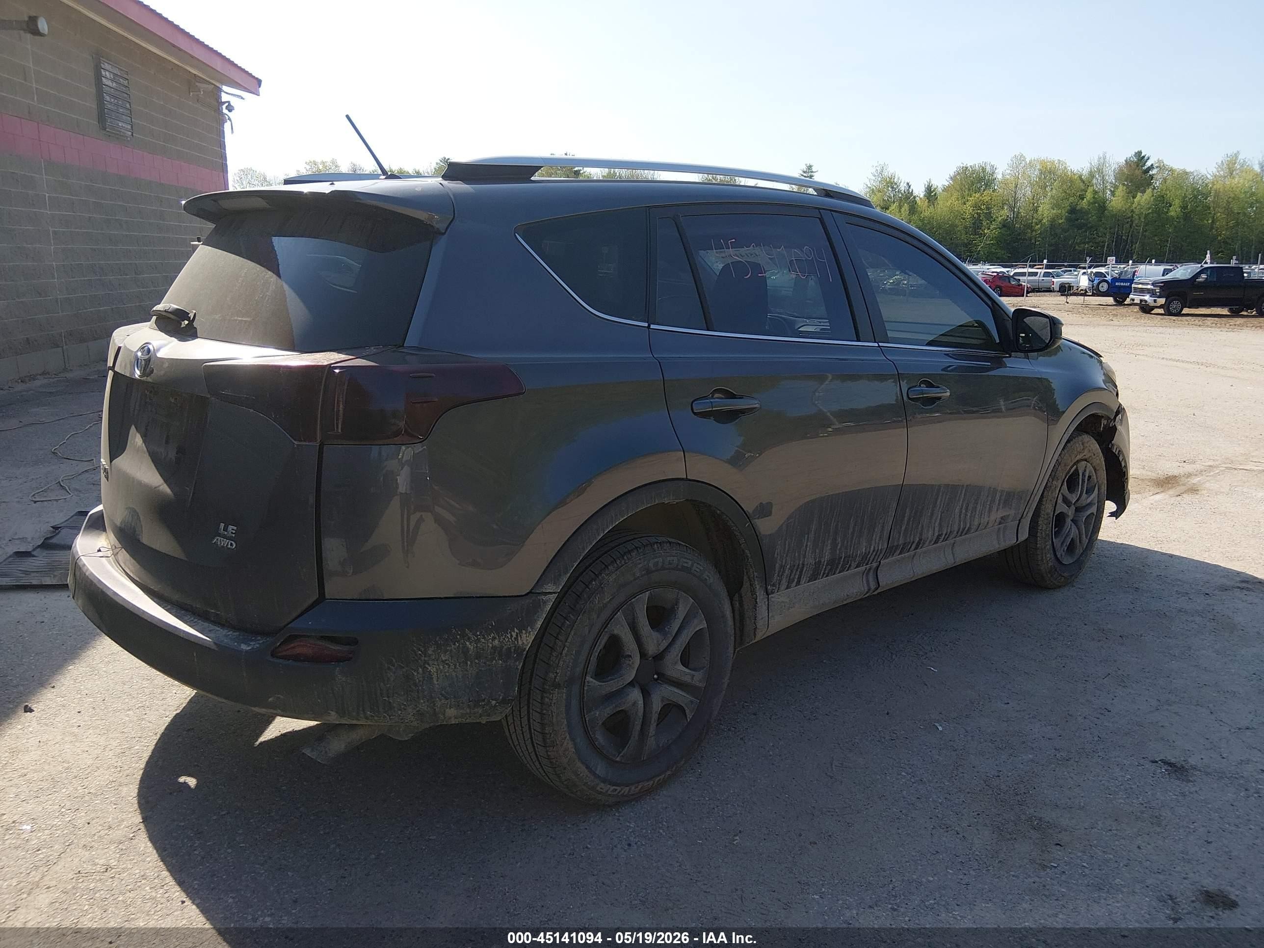 2014 Toyota Rav4 Le Серый vin: JTMBFREV1EJ000980