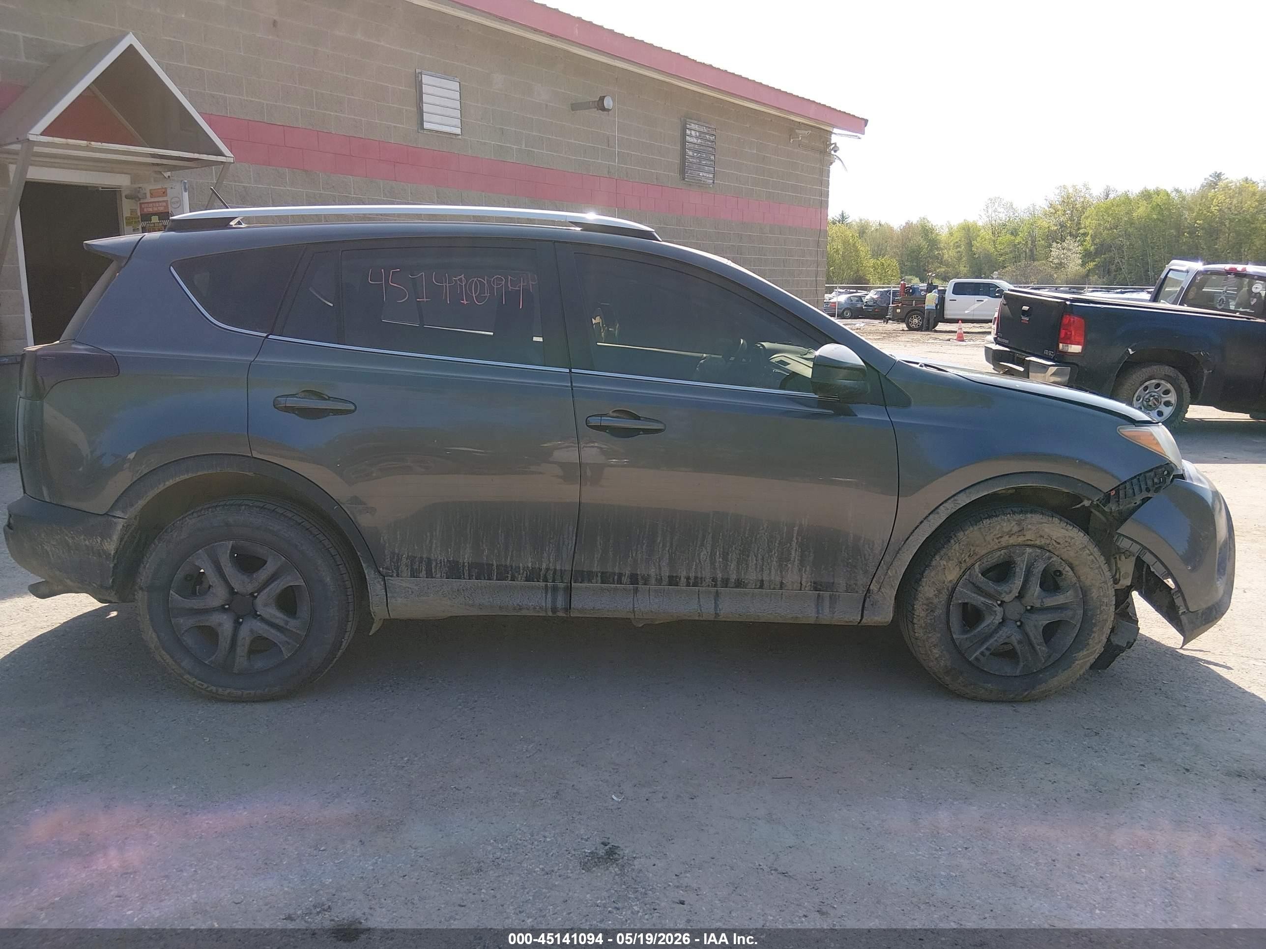 2014 Toyota Rav4 Le Серый vin: JTMBFREV1EJ000980