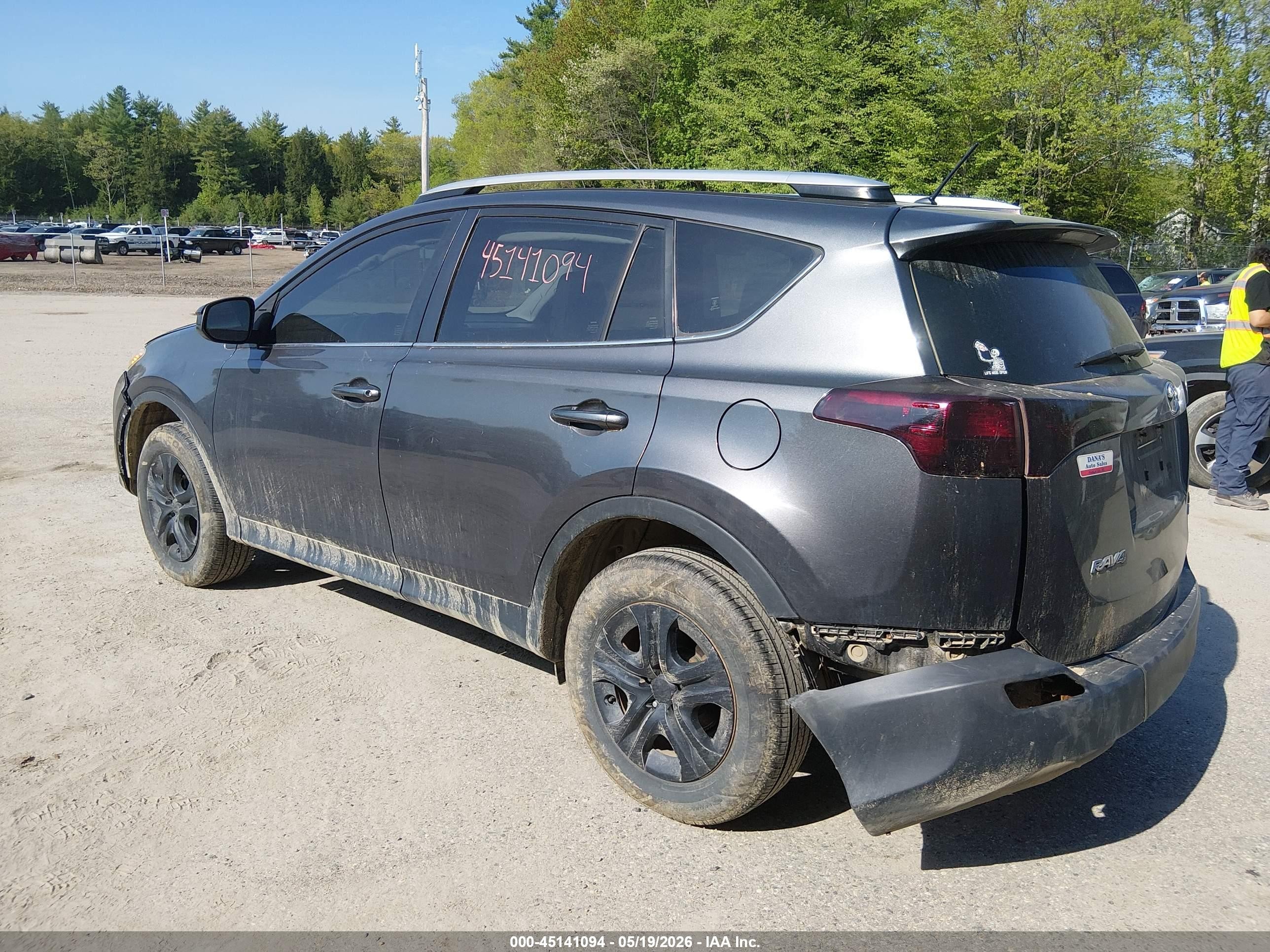 2014 Toyota Rav4 Le Серый vin: JTMBFREV1EJ000980