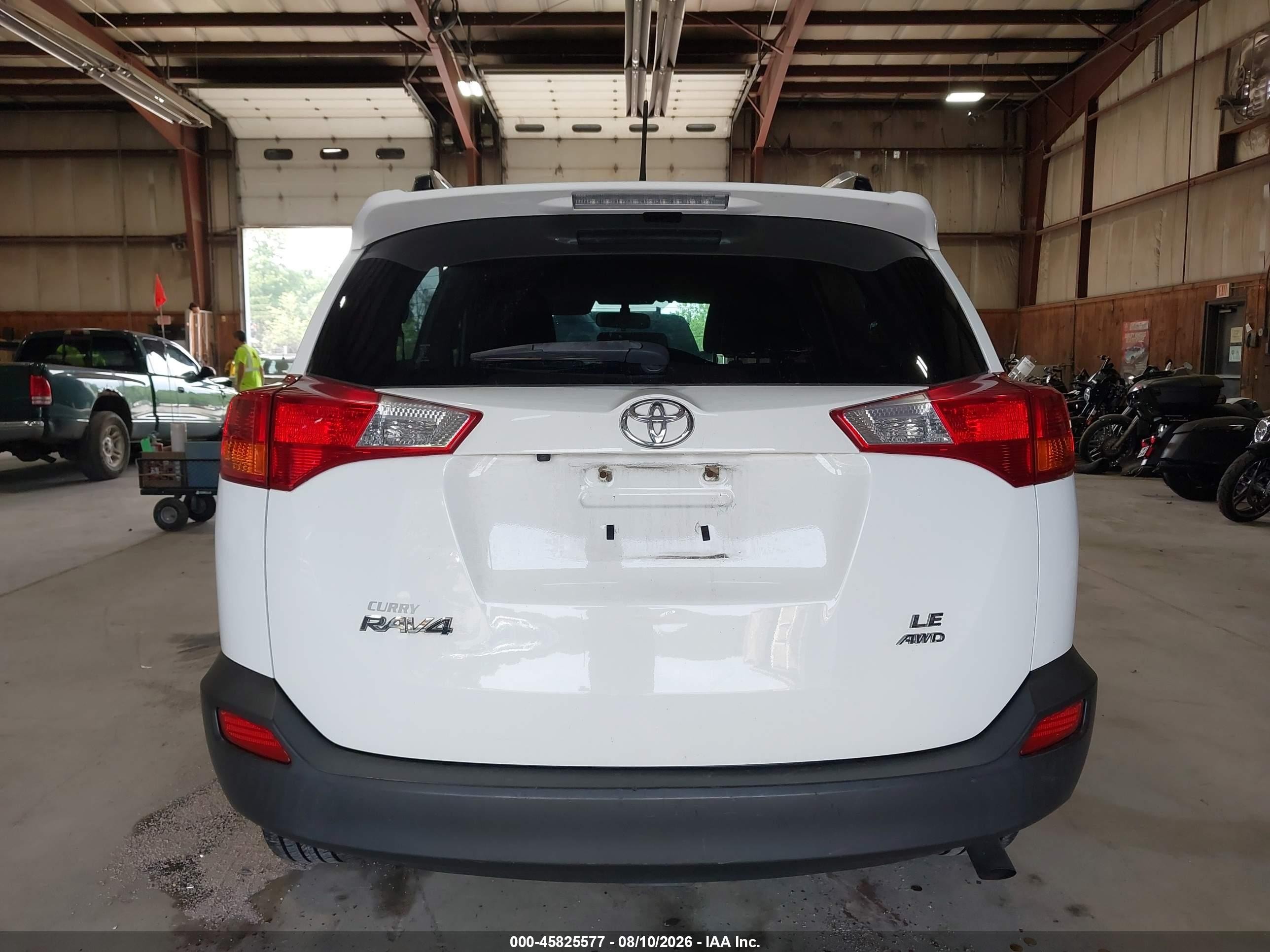 2015 Toyota Rav4 Le White vin: JTMBFREV1FD163225