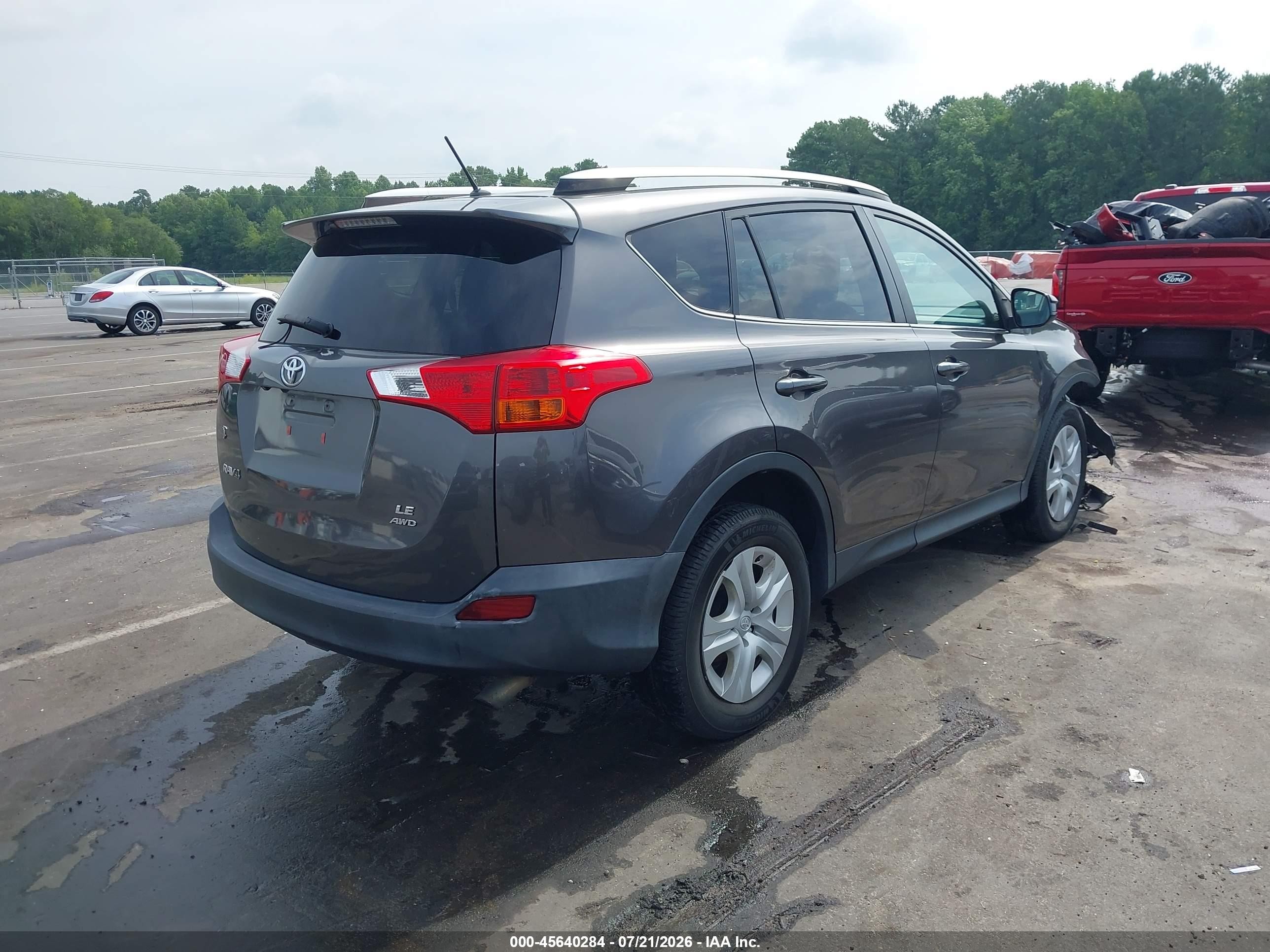 2013 Toyota Rav4 Le Gray vin: JTMBFREV2D5021621