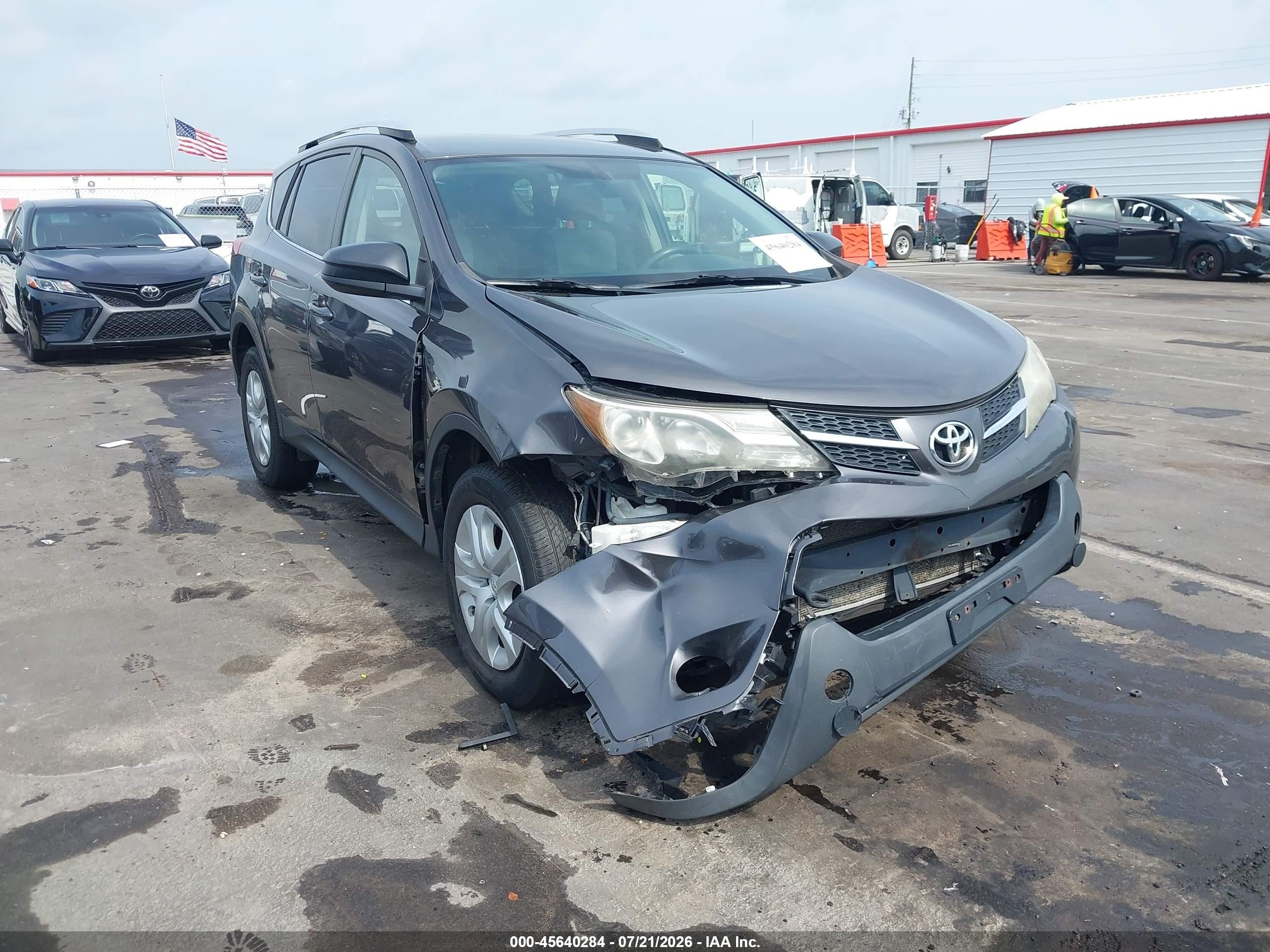 2013 Toyota Rav4 Le Gray vin: JTMBFREV2D5021621