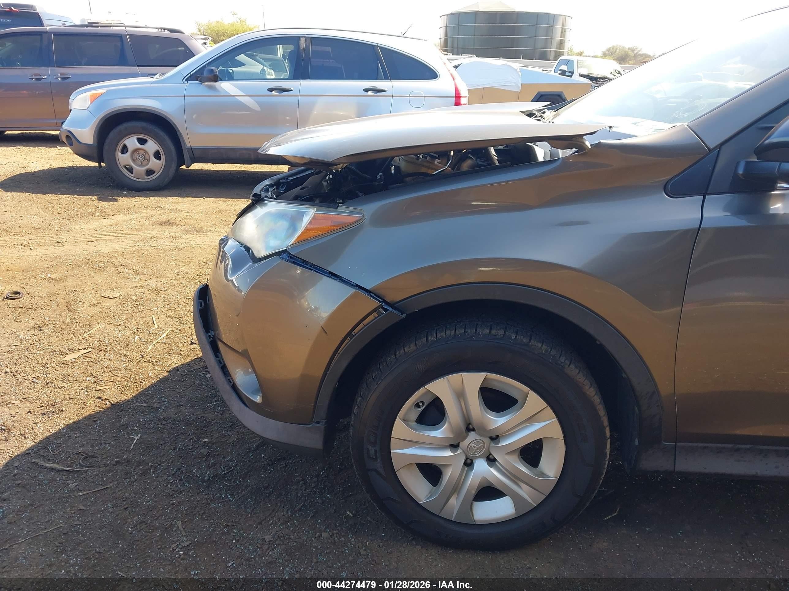 2013 Toyota Rav4 Le Brown vin: JTMBFREV2DD014979