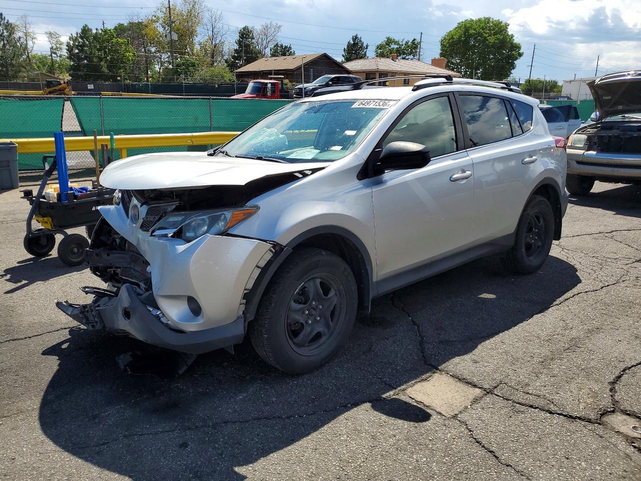 2013 Toyota Rav4 Le Silver vin: JTMBFREV2DD032320