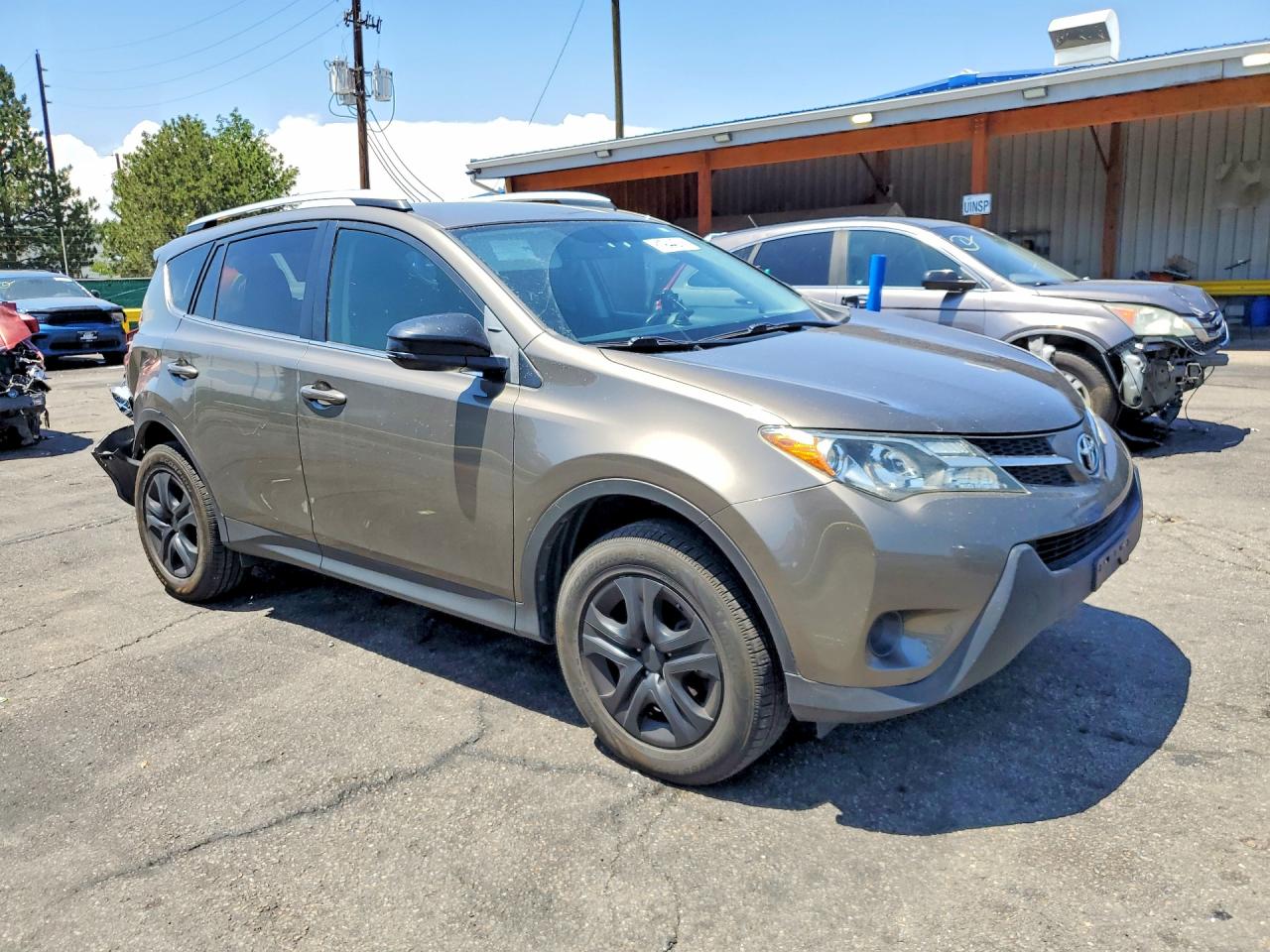 2014 Toyota Rav4 Le Серый vin: JTMBFREV2ED075217