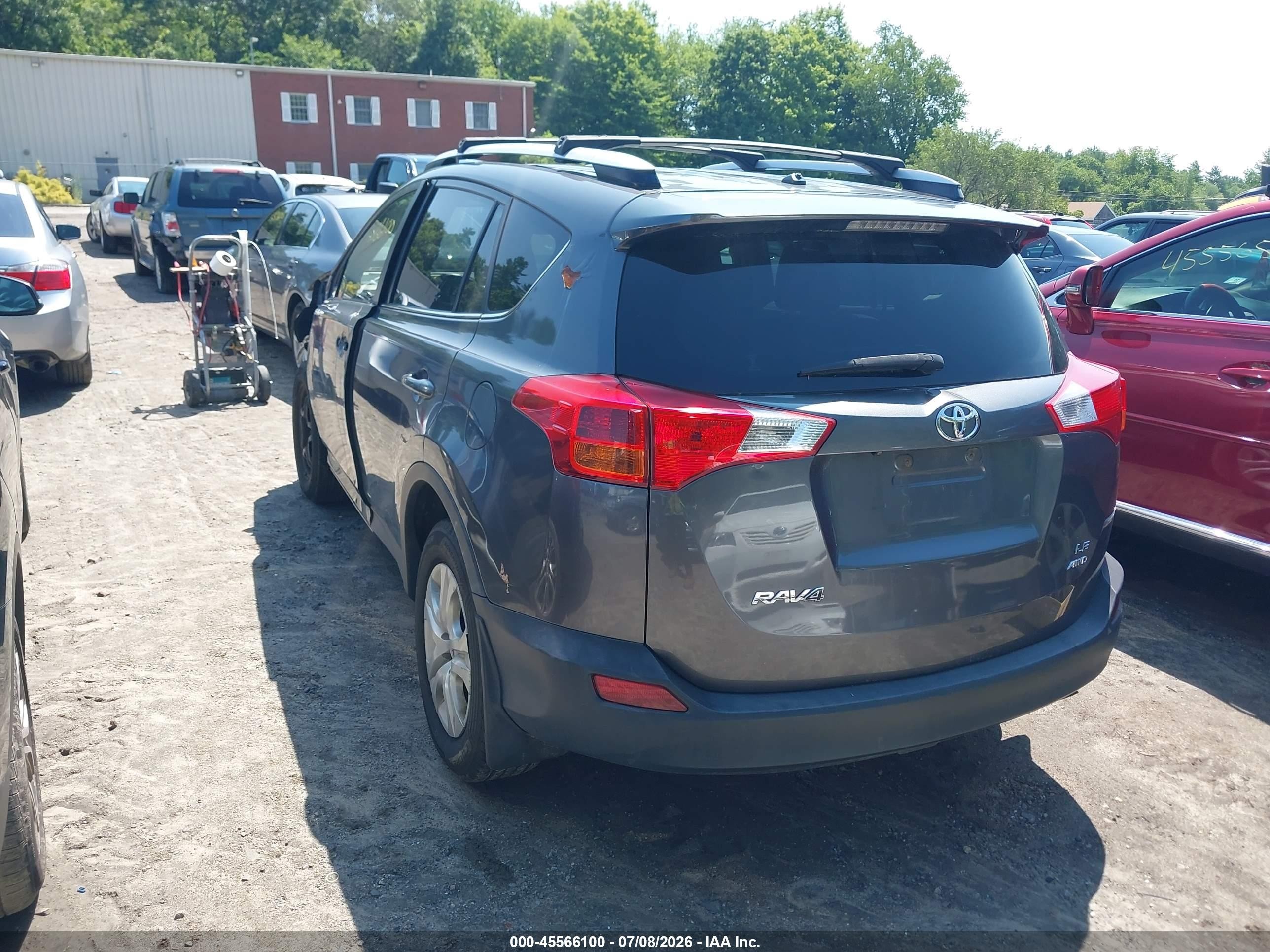 2014 Toyota Rav4 Le Серый vin: JTMBFREV2ED076903
