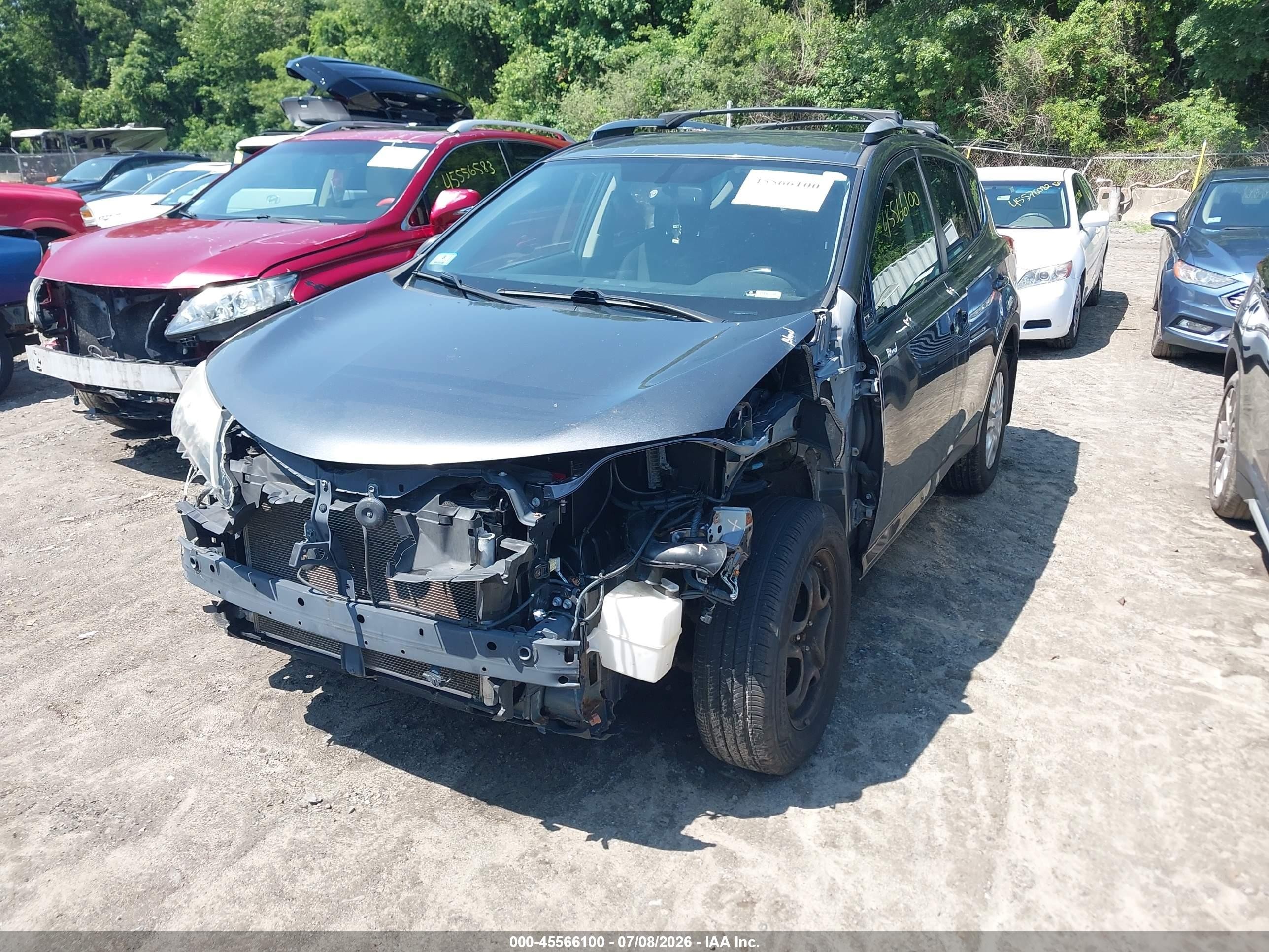 2014 Toyota Rav4 Le Серый vin: JTMBFREV2ED076903