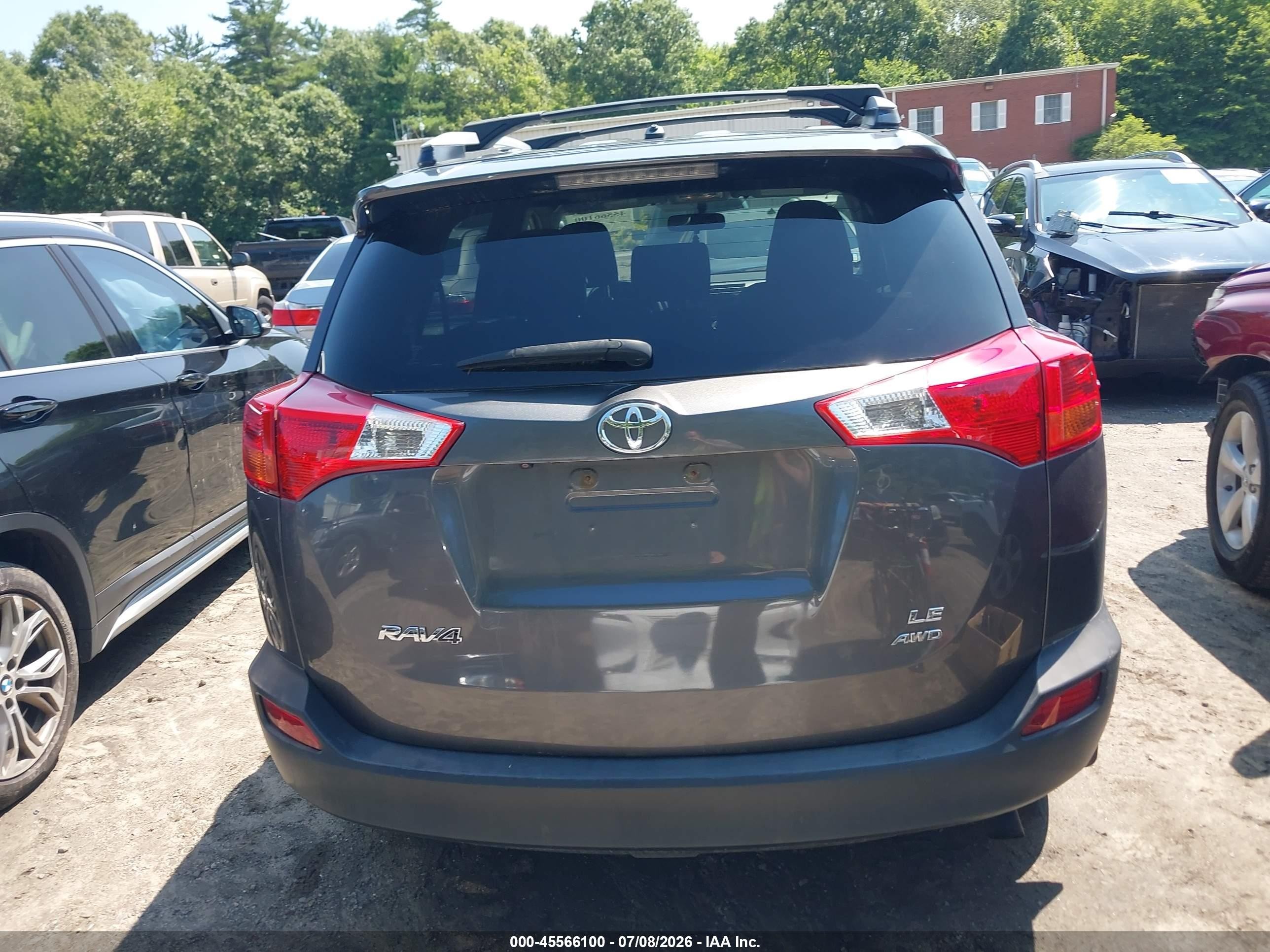 2014 Toyota Rav4 Le Серый vin: JTMBFREV2ED076903
