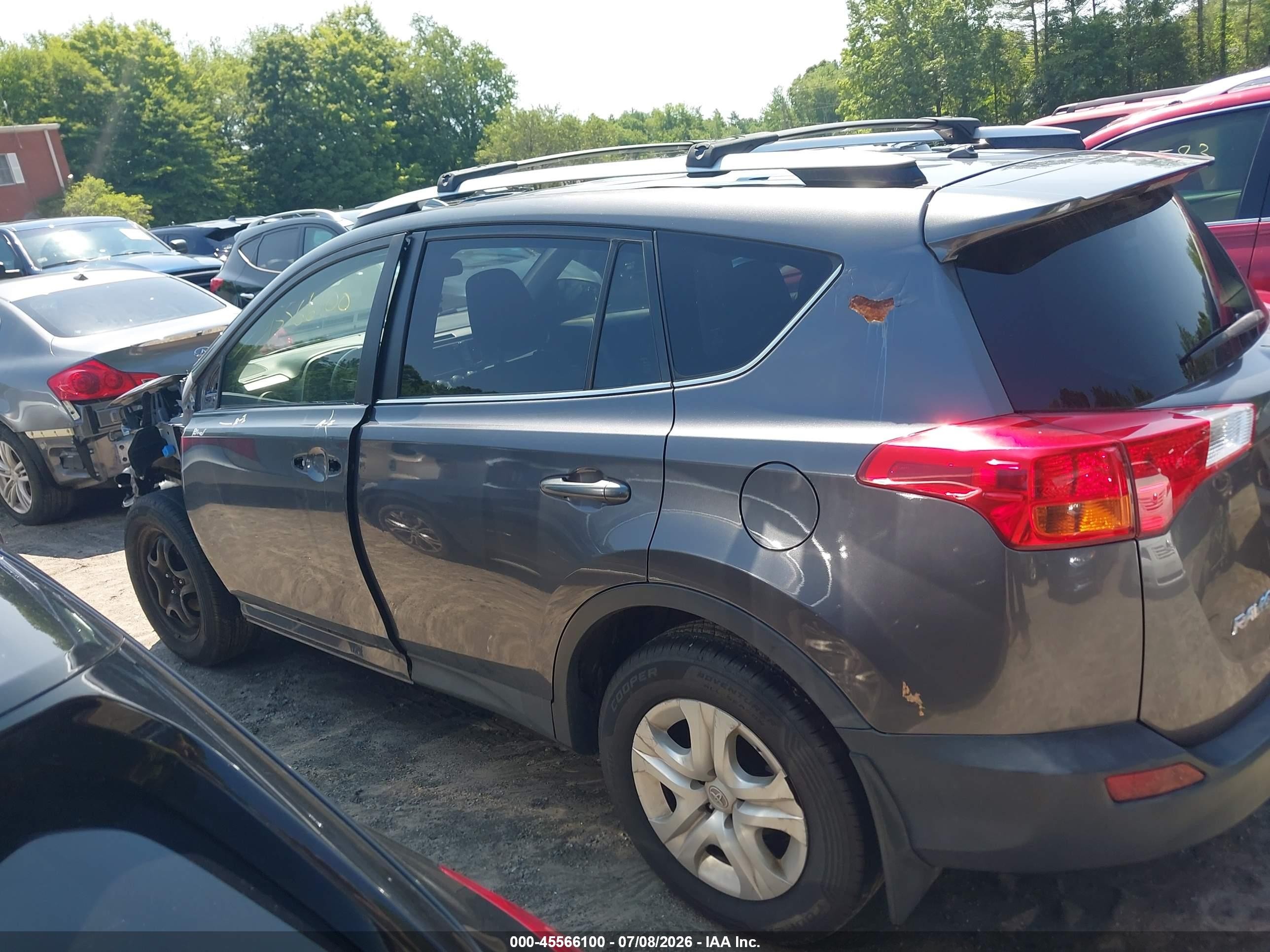 2014 Toyota Rav4 Le Серый vin: JTMBFREV2ED076903