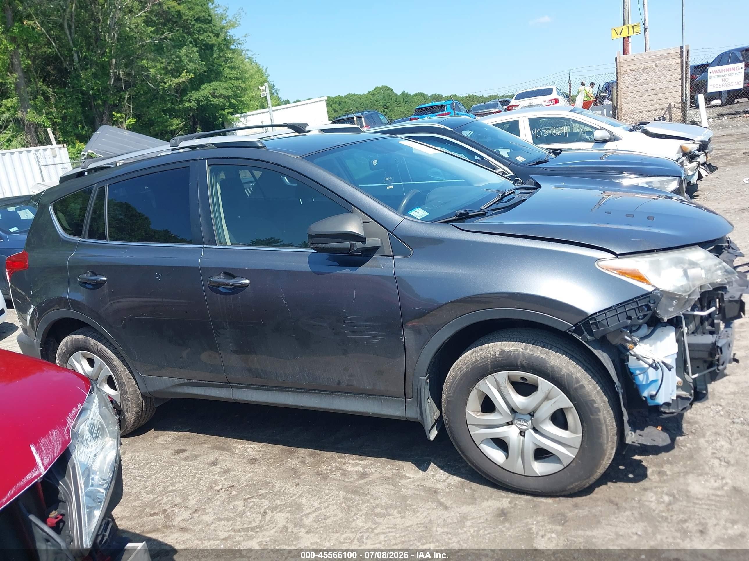 2014 Toyota Rav4 Le Серый vin: JTMBFREV2ED076903