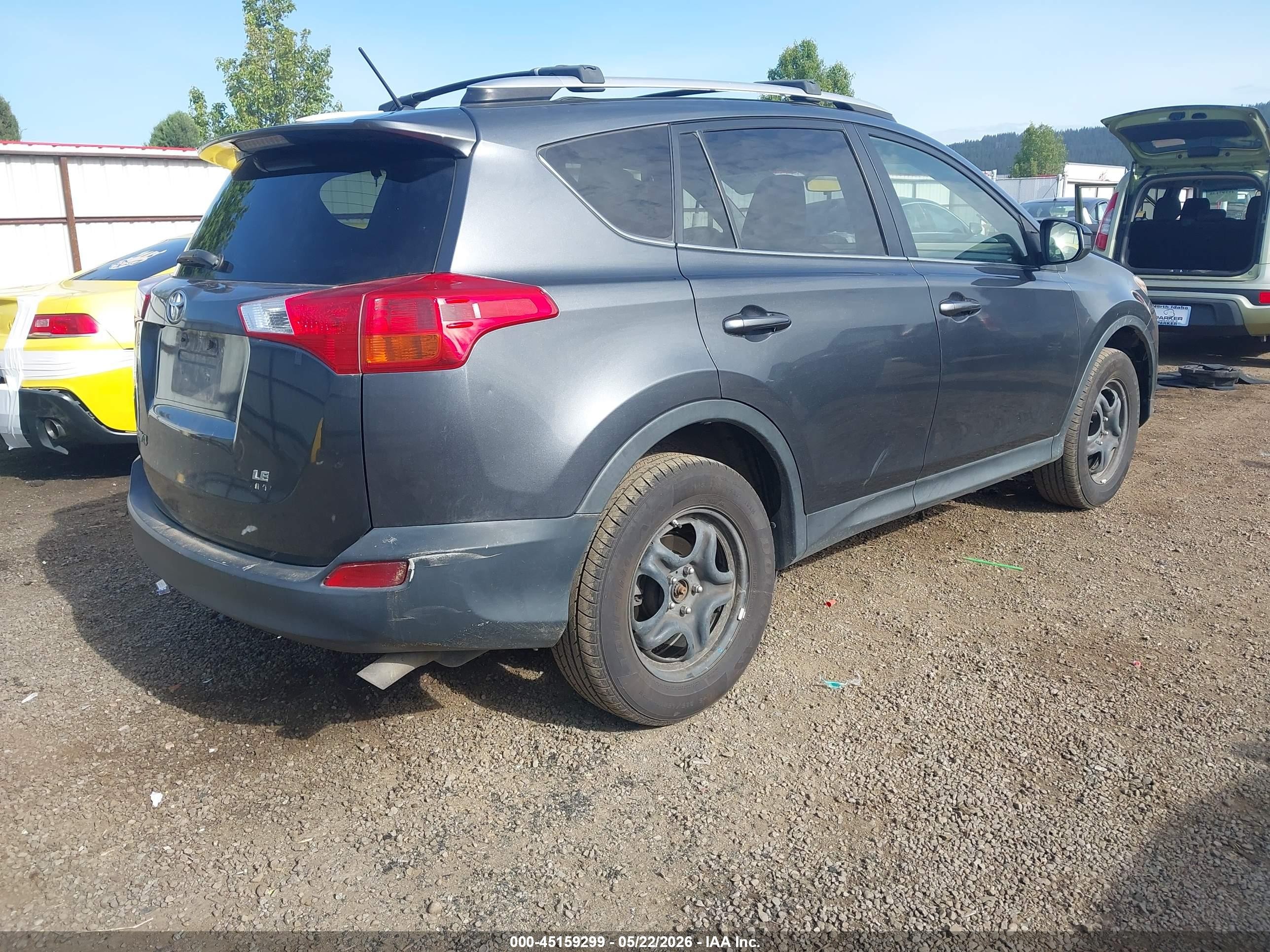 2014 Toyota Rav4 Le Gray vin: JTMBFREV2ED078926