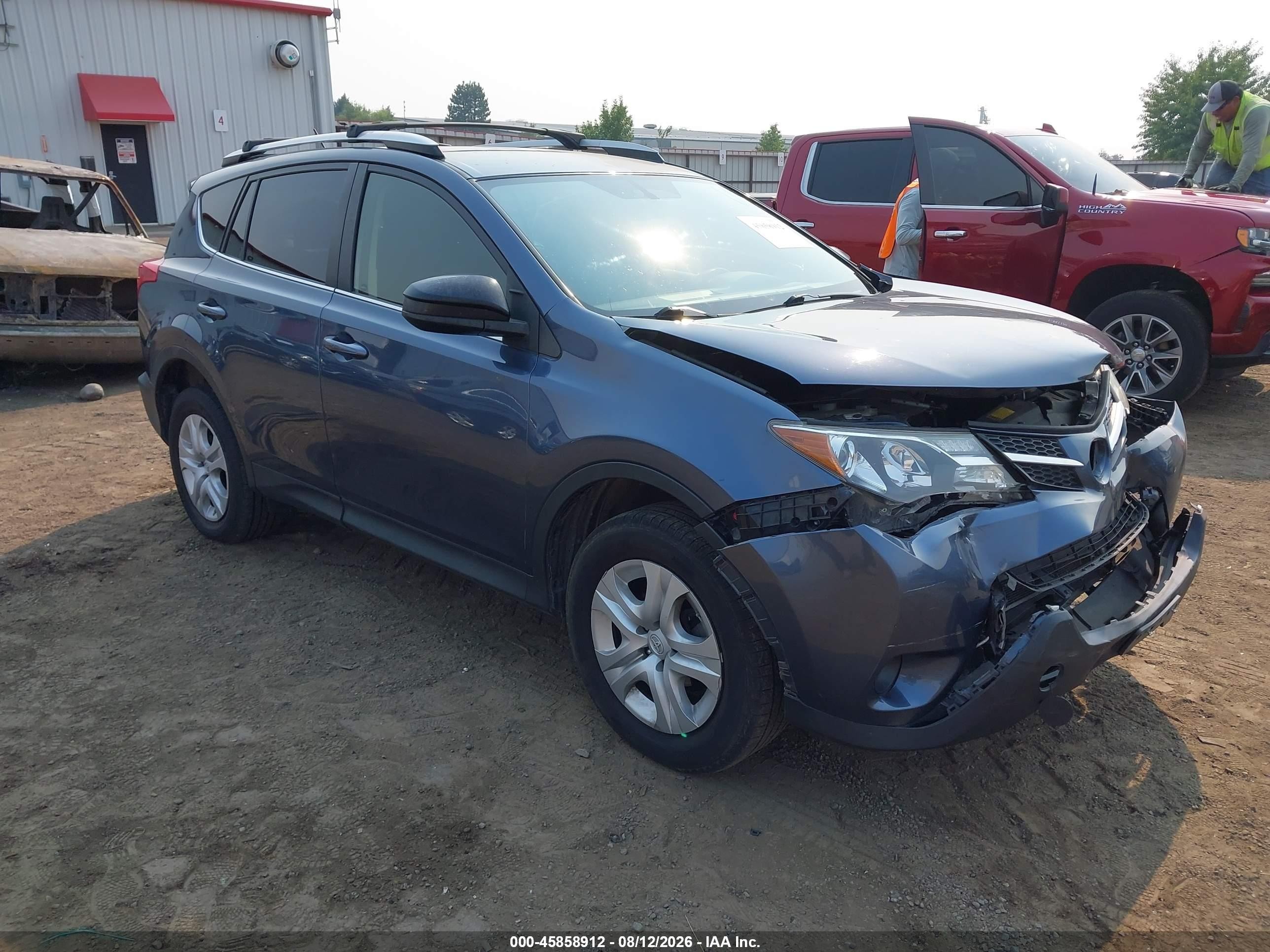 2014 Toyota Rav4 Le Blue vin: JTMBFREV2ED088646
