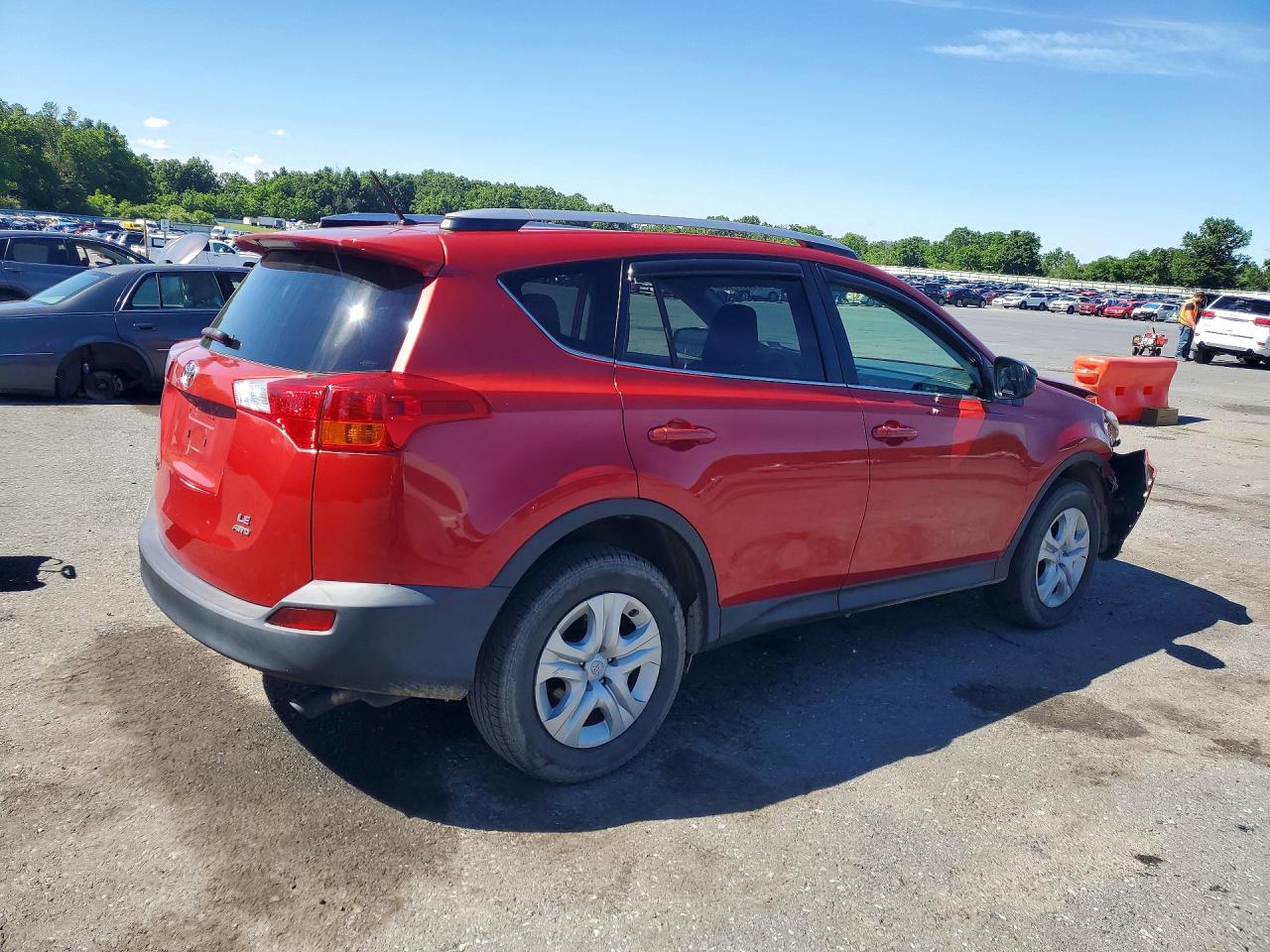 2015 Toyota Rav4 Le Темно-бордовый vin: JTMBFREV2FJ019734
