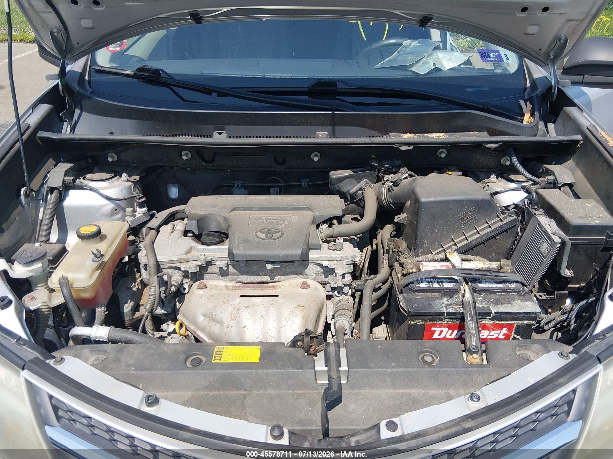 2013 Toyota Rav4 Le Silver vin: JTMBFREV3D5002740