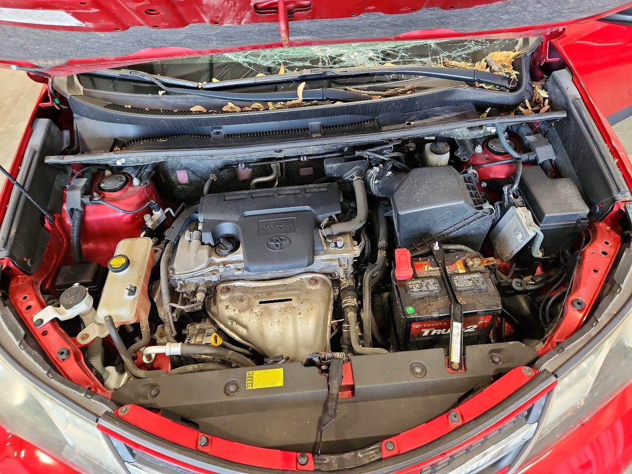 2014 Toyota Rav4 Le Бордовый vin: JTMBFREV3ED051153