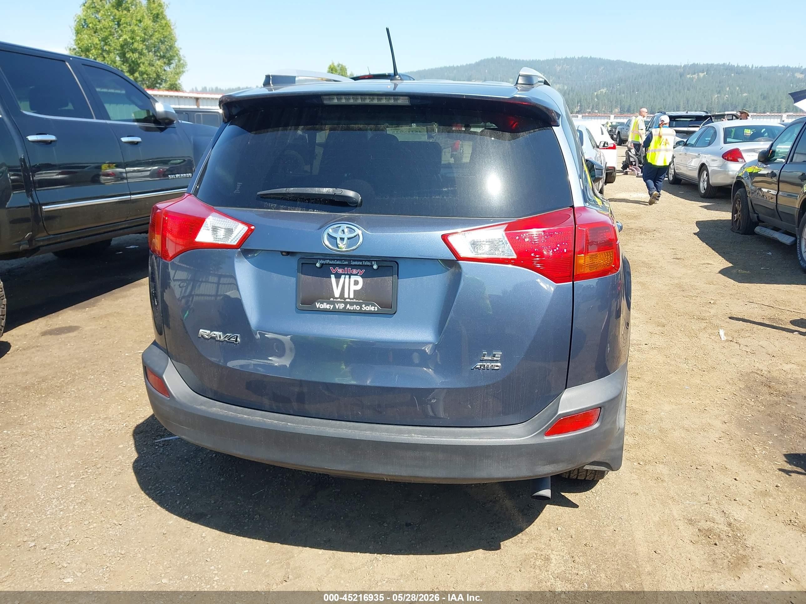 2013 Toyota Rav4 Le Blue vin: JTMBFREV4D5008286