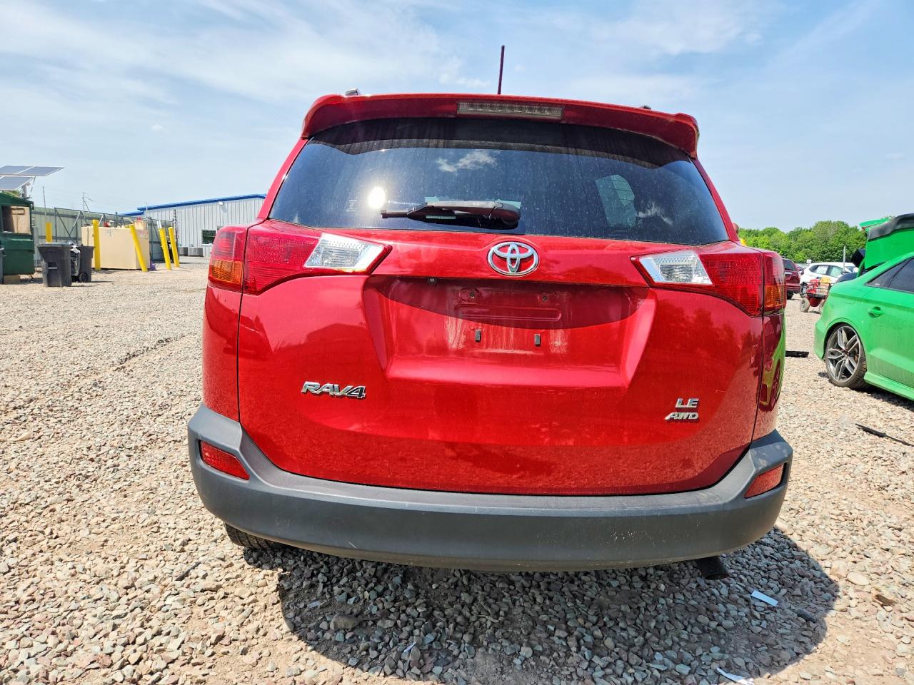 2013 Toyota Rav4 Le Красный vin: JTMBFREV4D5018798