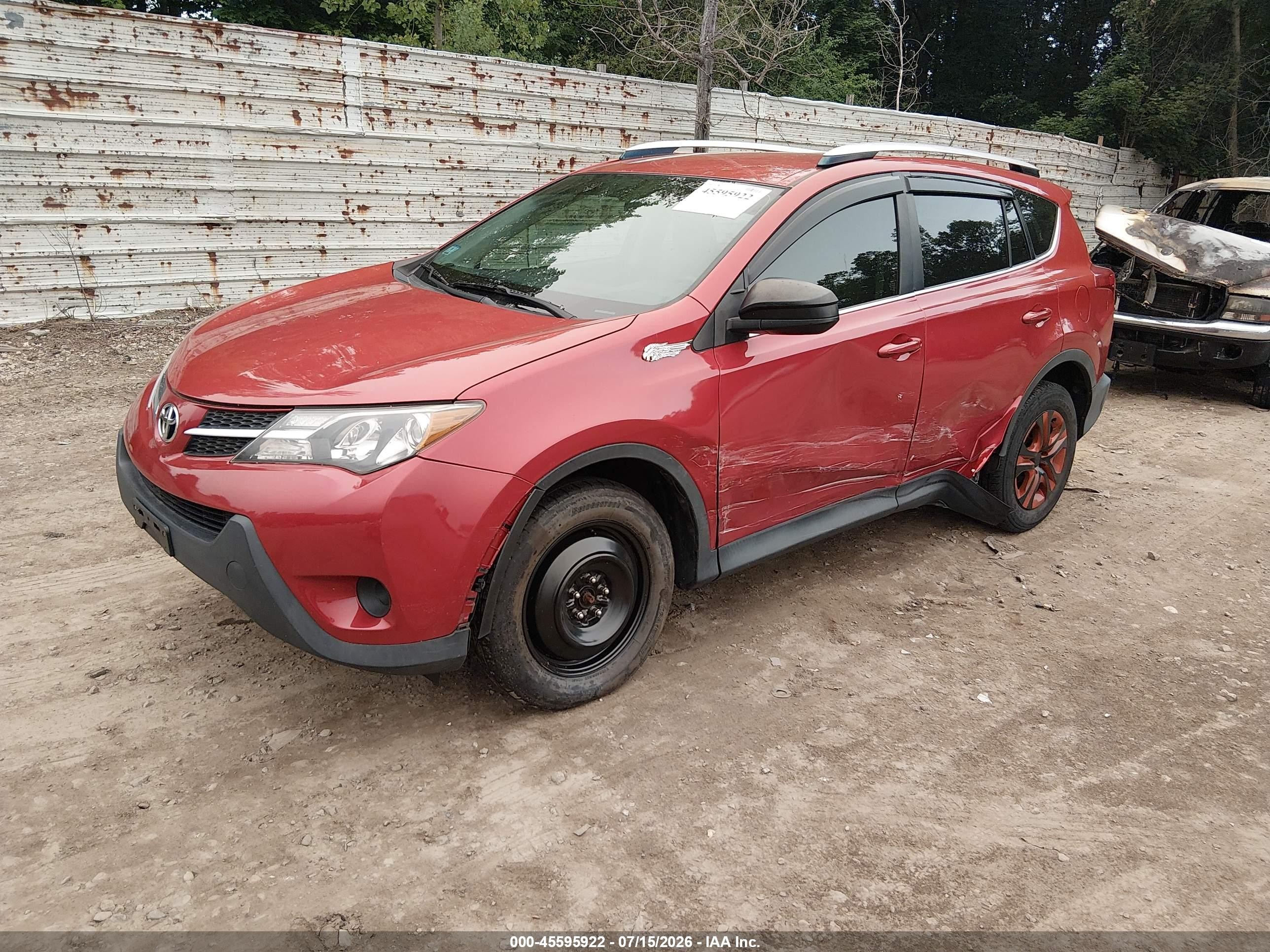 2014 Toyota Rav4 Le Red vin: JTMBFREV4ED062078