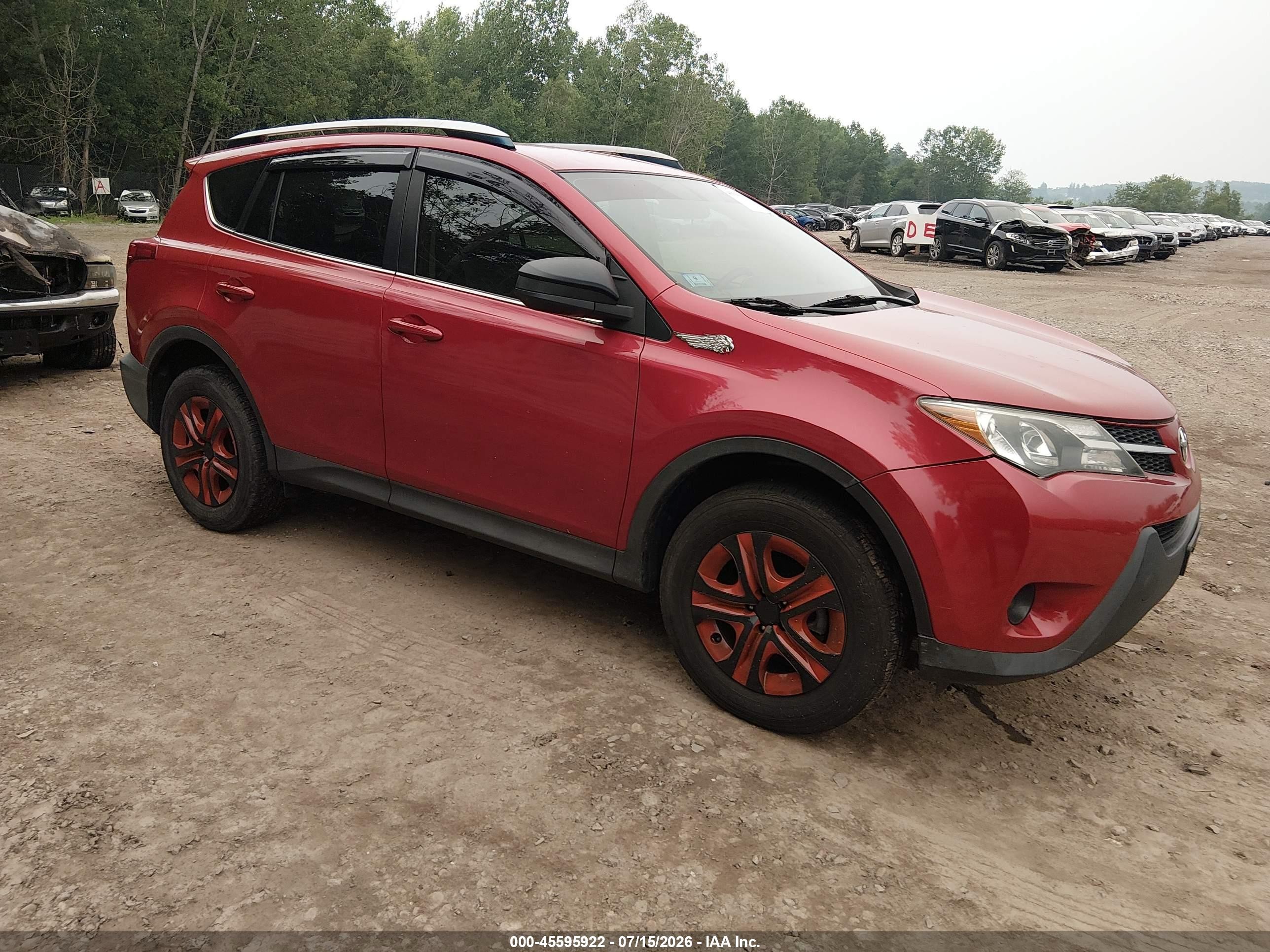 2014 Toyota Rav4 Le Red vin: JTMBFREV4ED062078
