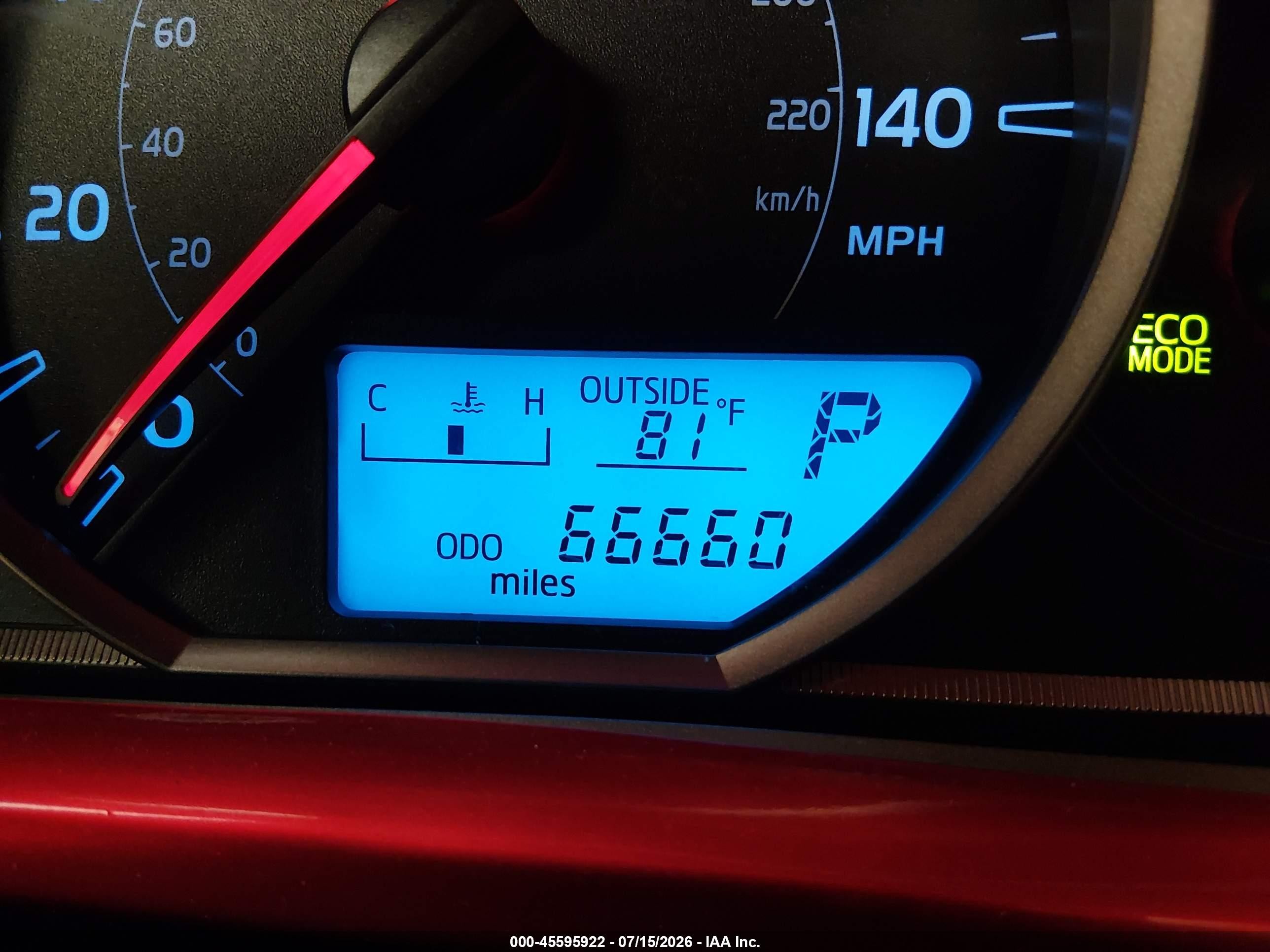 2014 Toyota Rav4 Le Red vin: JTMBFREV4ED062078