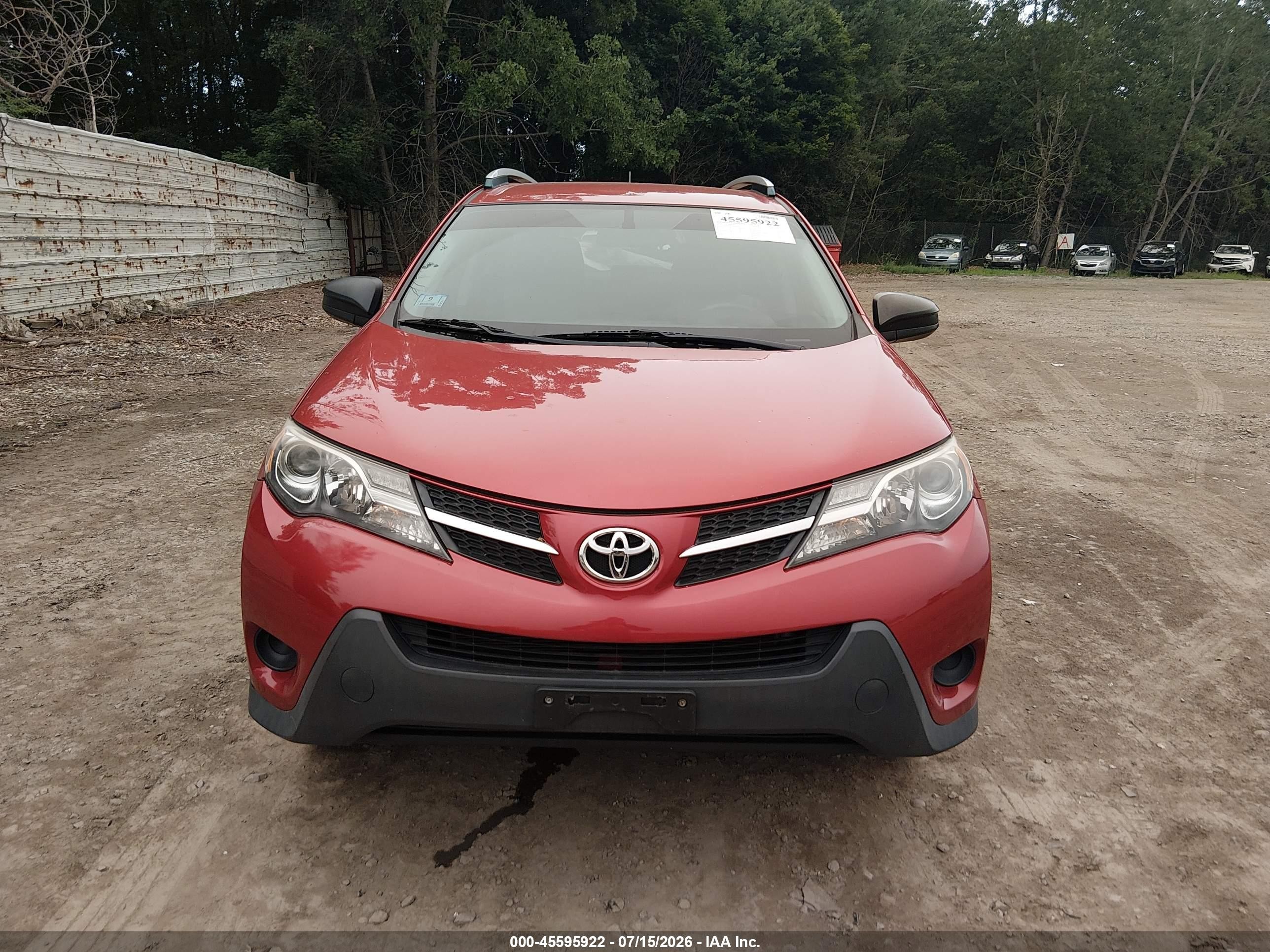 2014 Toyota Rav4 Le Red vin: JTMBFREV4ED062078