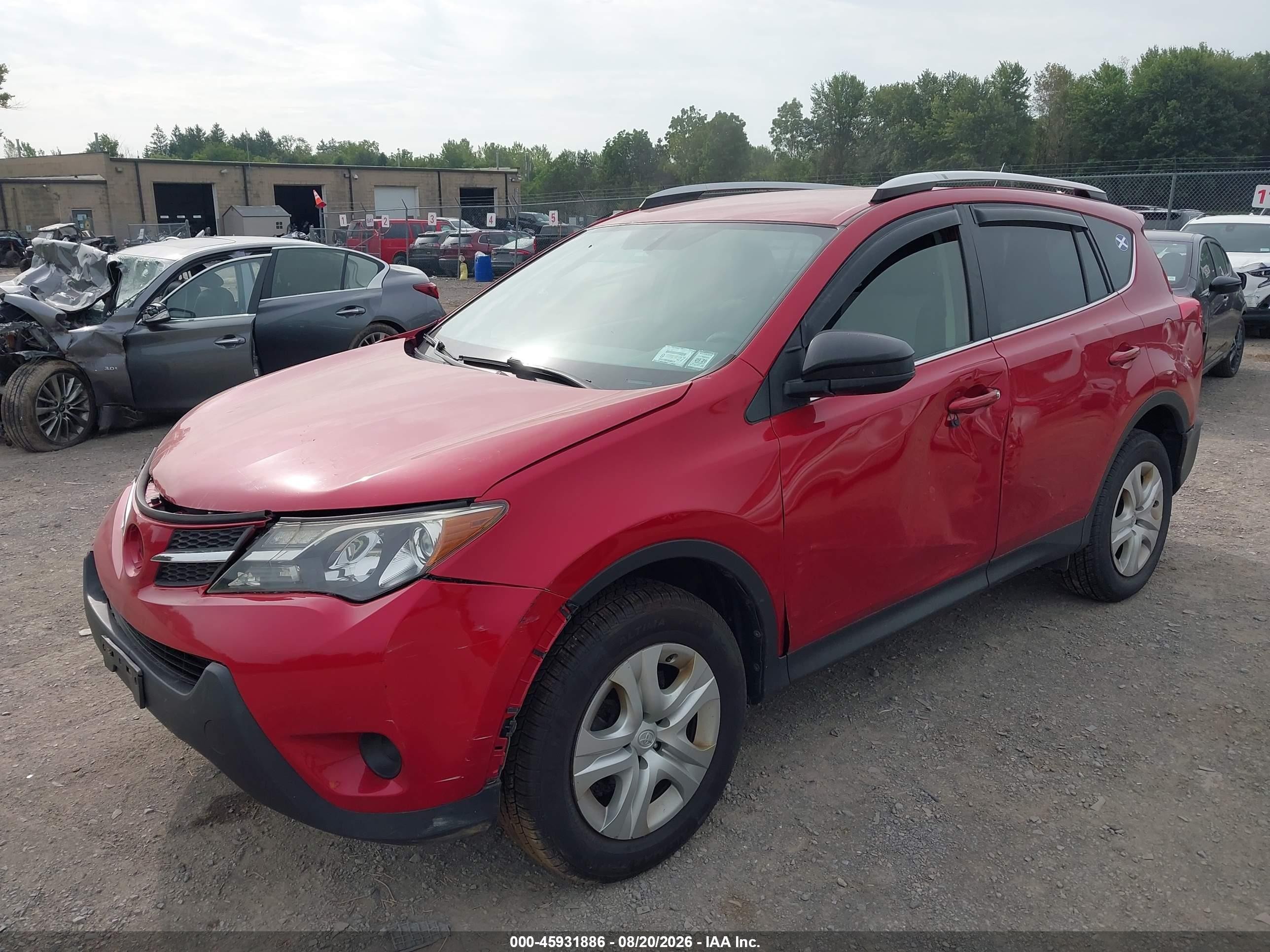 2014 Toyota Rav4 Le Red vin: JTMBFREV4ED070021