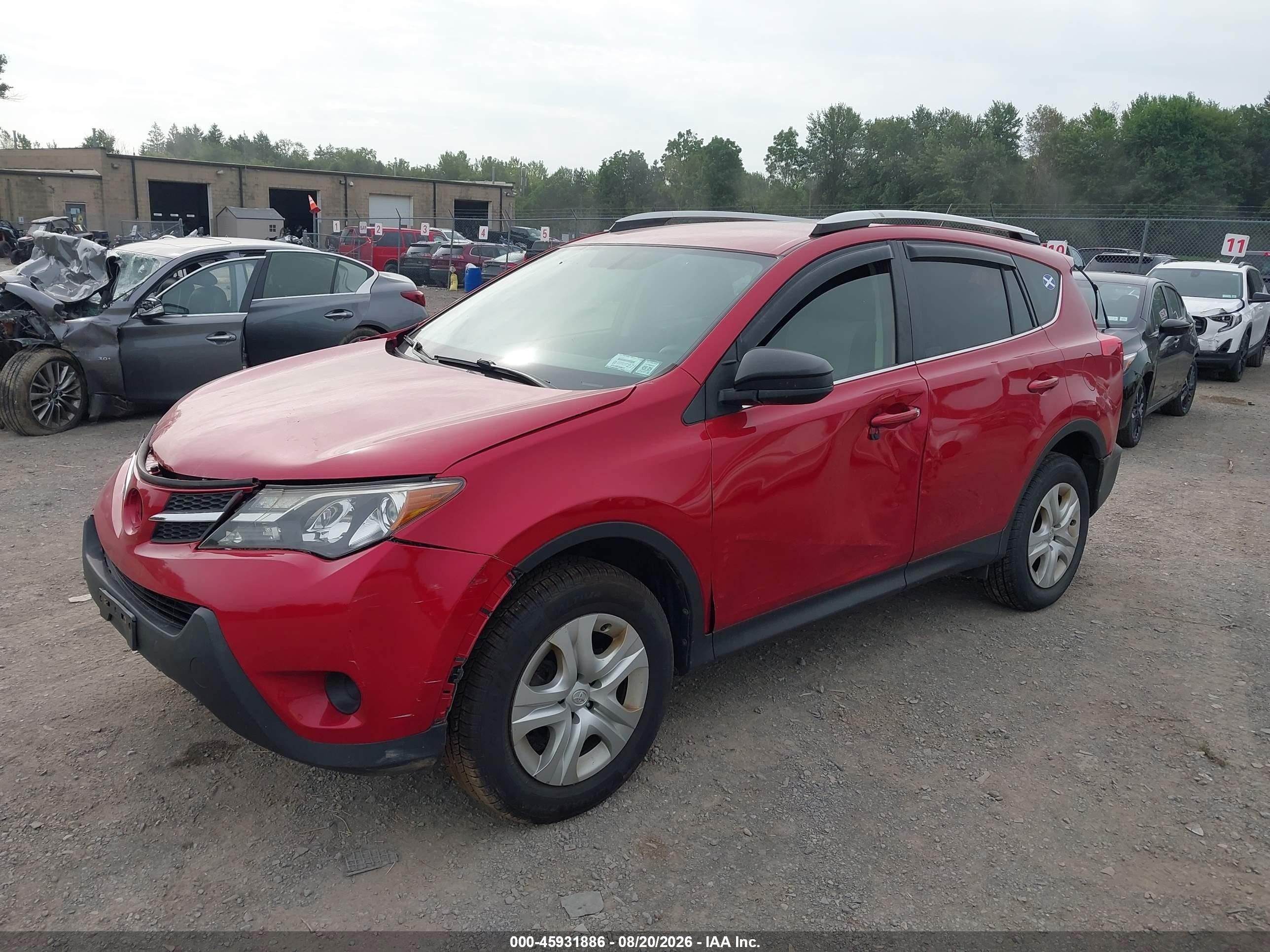 2014 Toyota Rav4 Le Red vin: JTMBFREV4ED070021