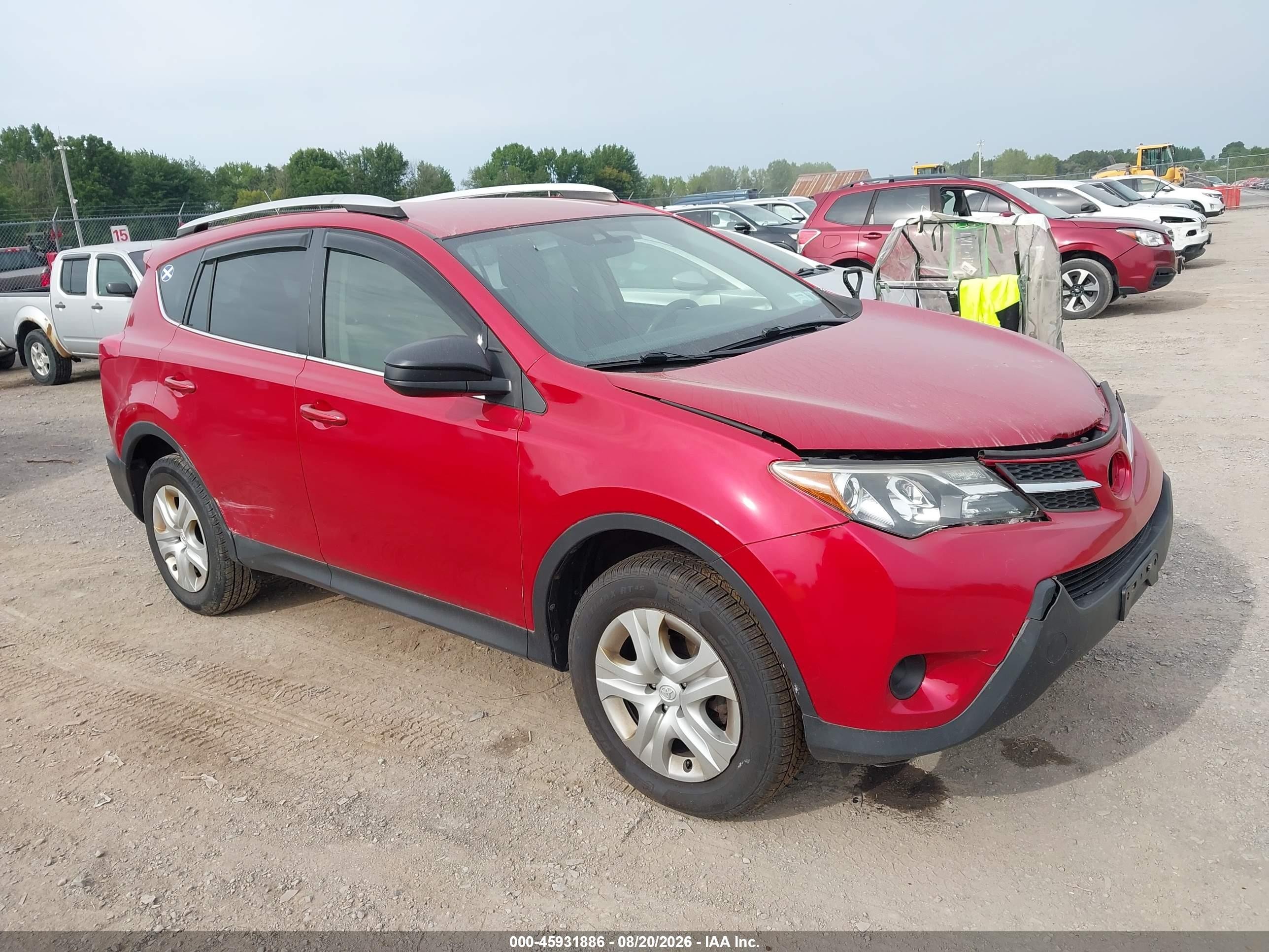 2014 Toyota Rav4 Le Red vin: JTMBFREV4ED070021
