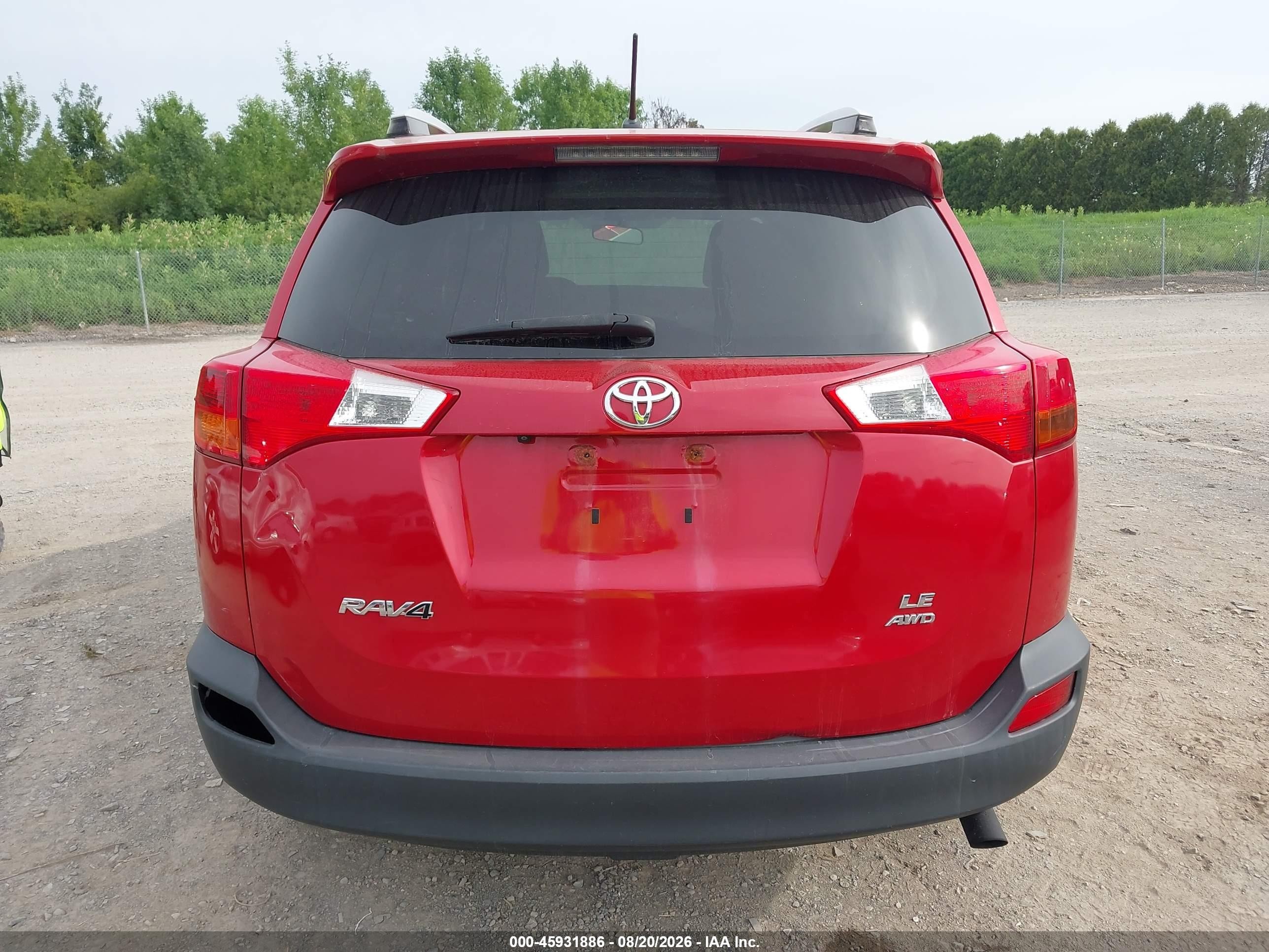 2014 Toyota Rav4 Le Red vin: JTMBFREV4ED070021