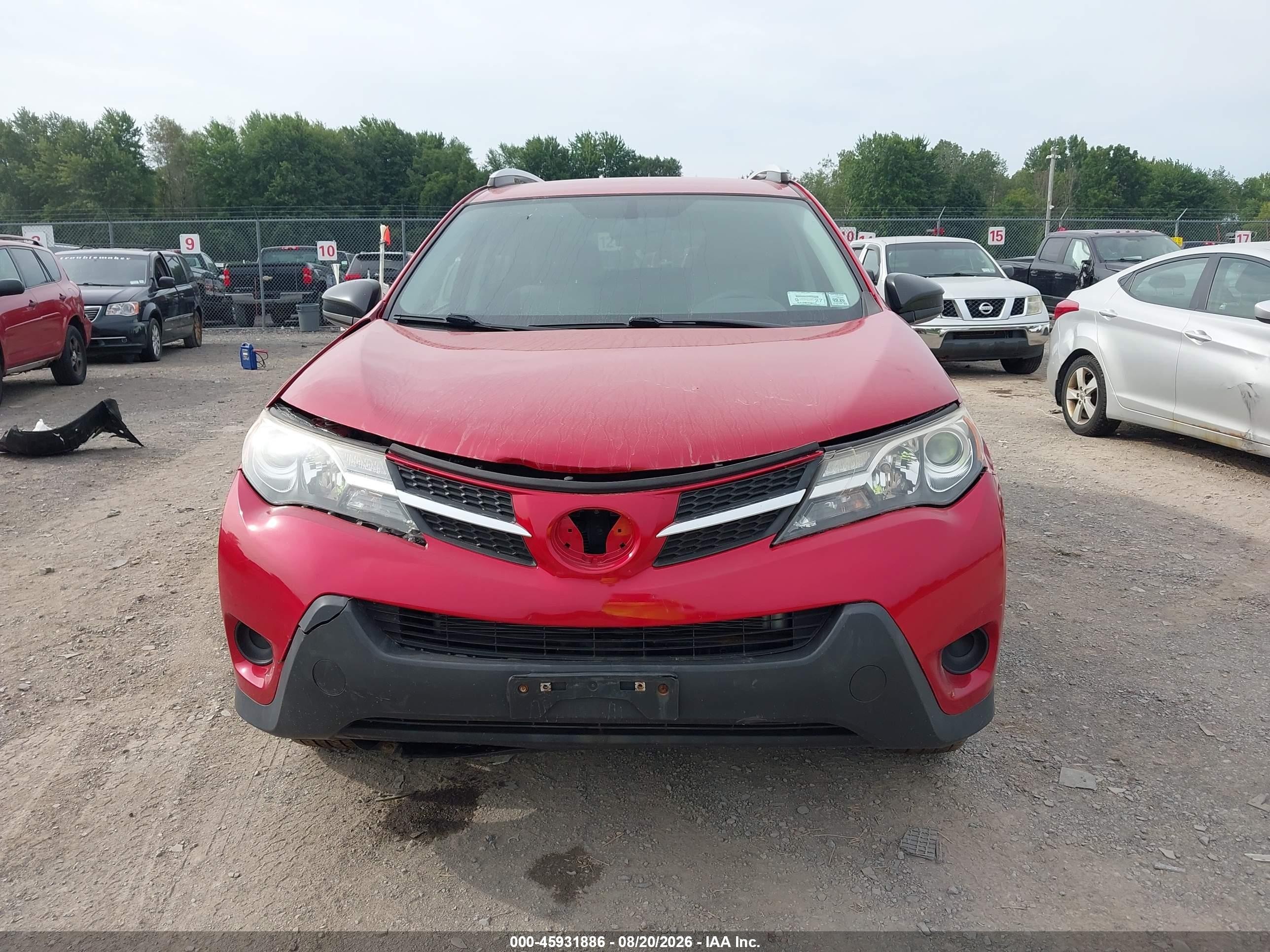 2014 Toyota Rav4 Le Red vin: JTMBFREV4ED070021