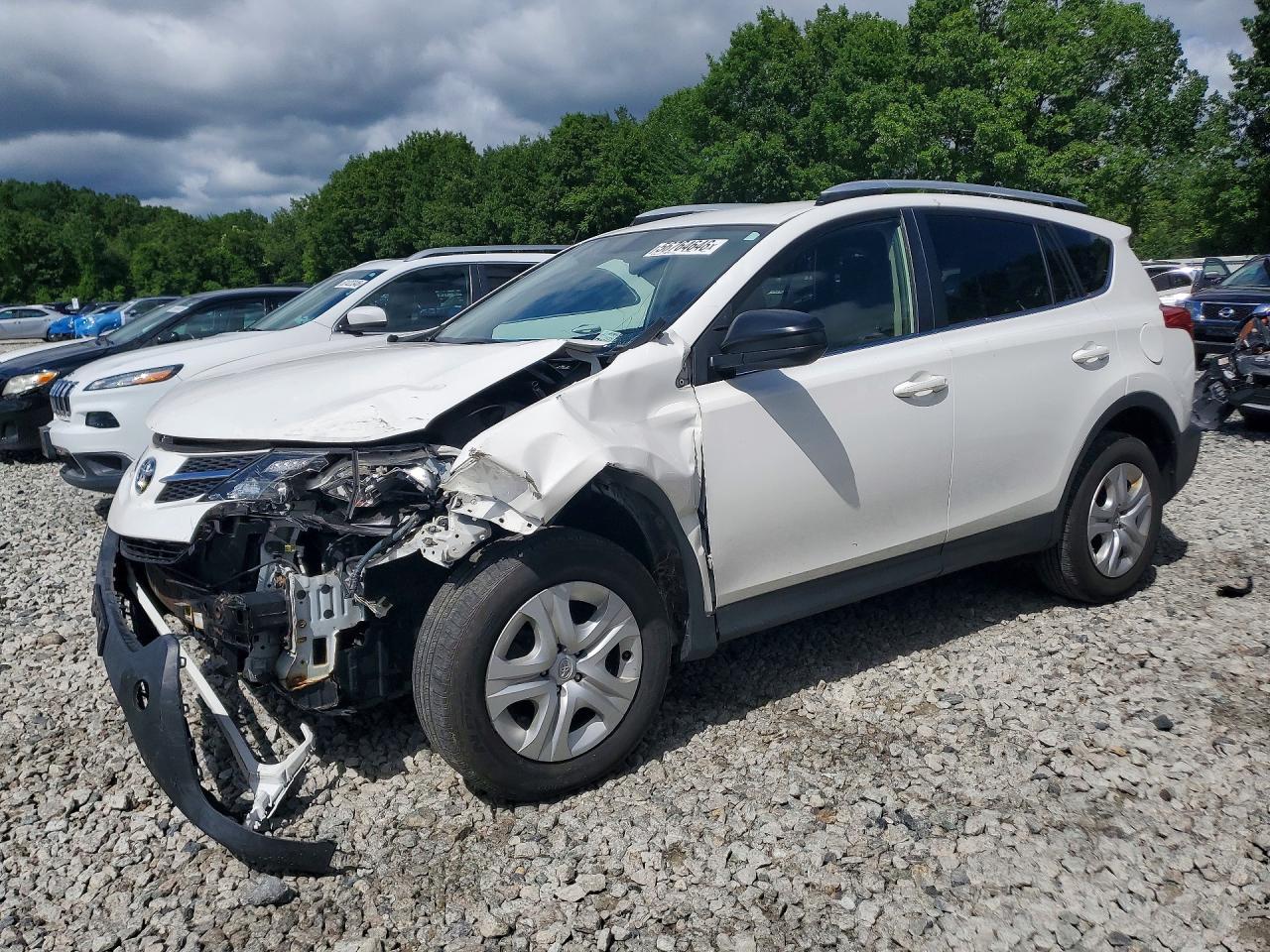 2014 Toyota Rav4 Le White vin: JTMBFREV4EJ001427