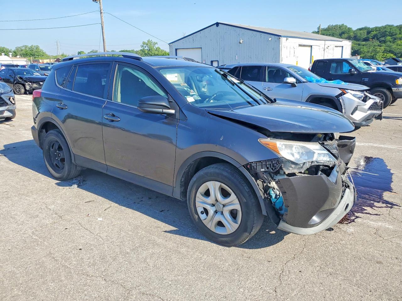 2014 Toyota Rav4 Le Gray vin: JTMBFREV4EJ002206