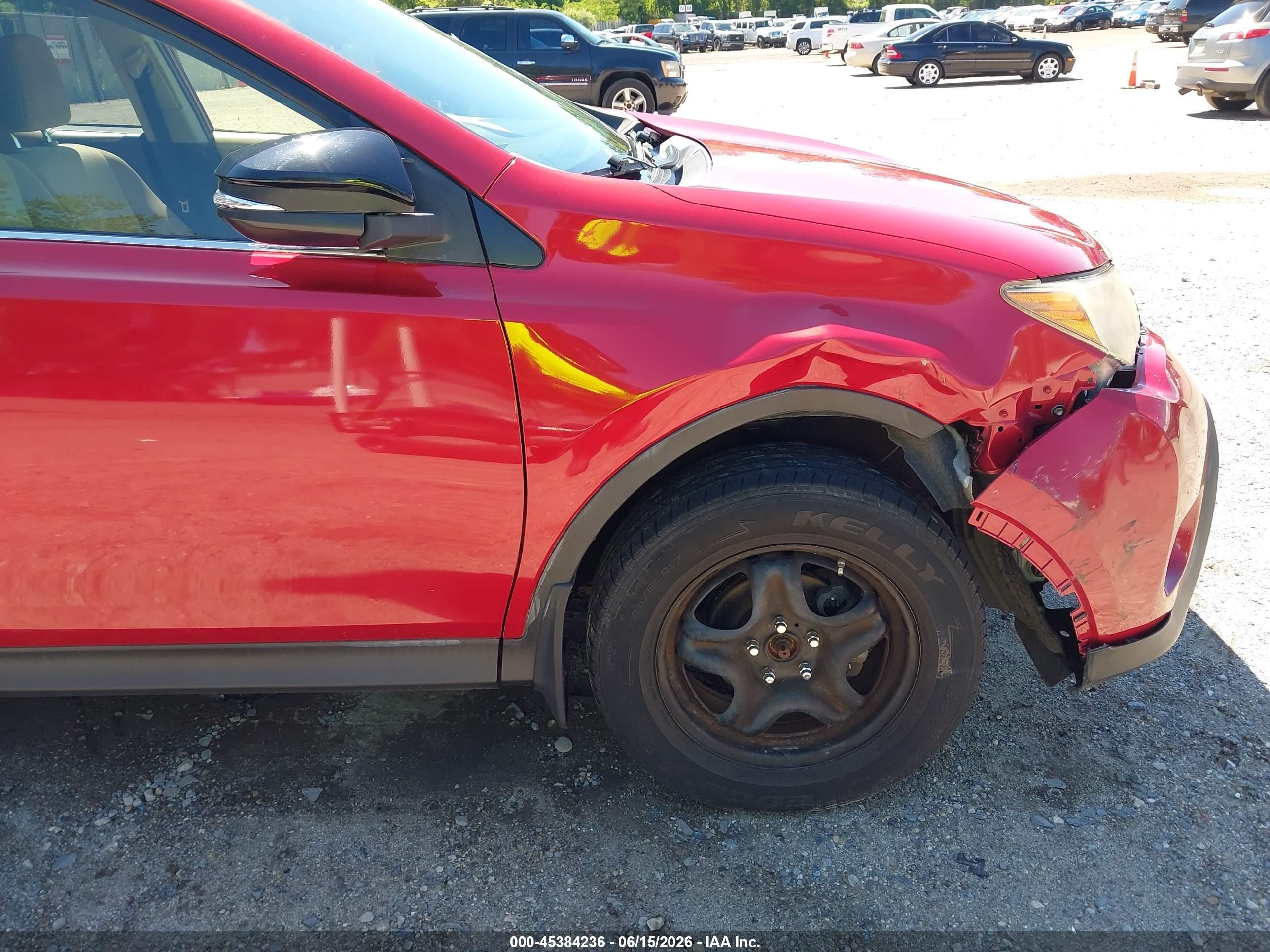 2013 Toyota Rav4 Le Red vin: JTMBFREV5D5027297