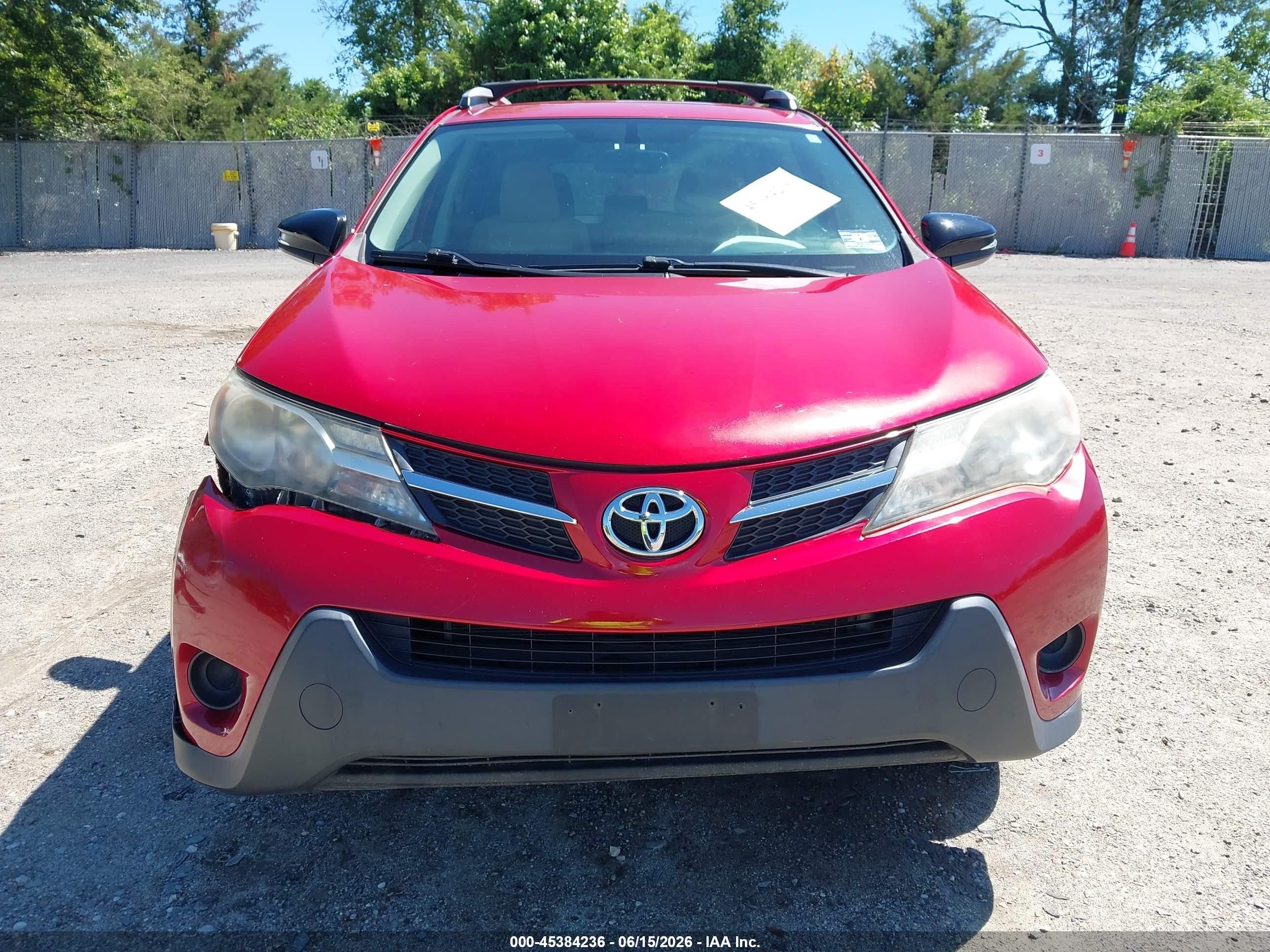 2013 Toyota Rav4 Le Red vin: JTMBFREV5D5027297