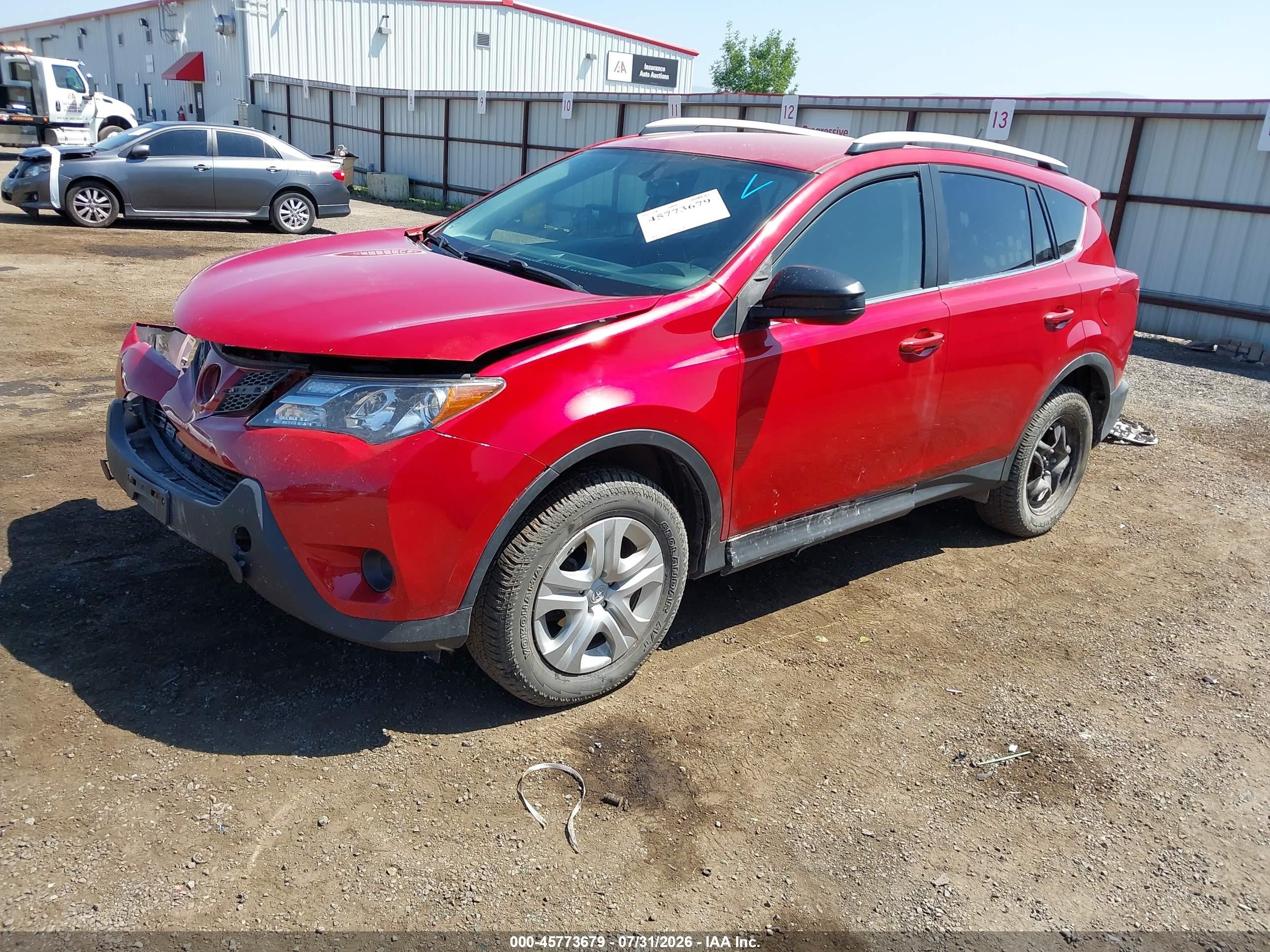 2014 Toyota Rav4 Le Maroon vin: JTMBFREV5ED051008