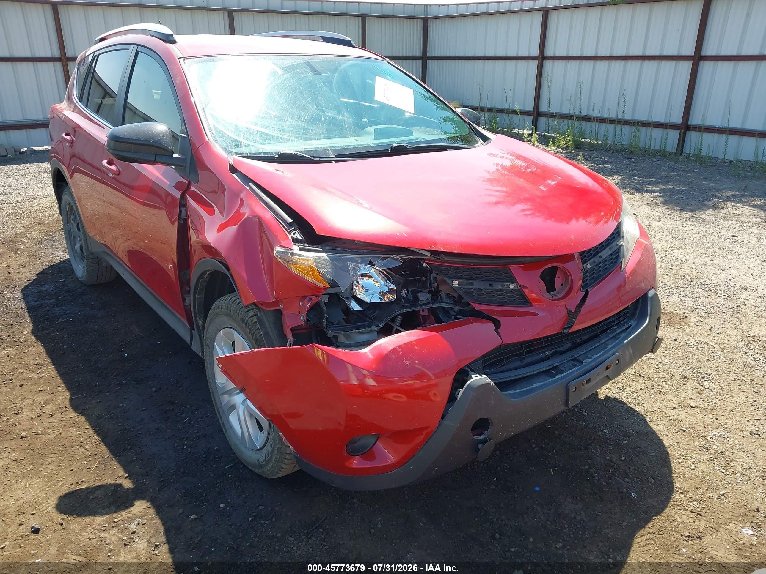 2014 Toyota Rav4 Le Maroon vin: JTMBFREV5ED051008