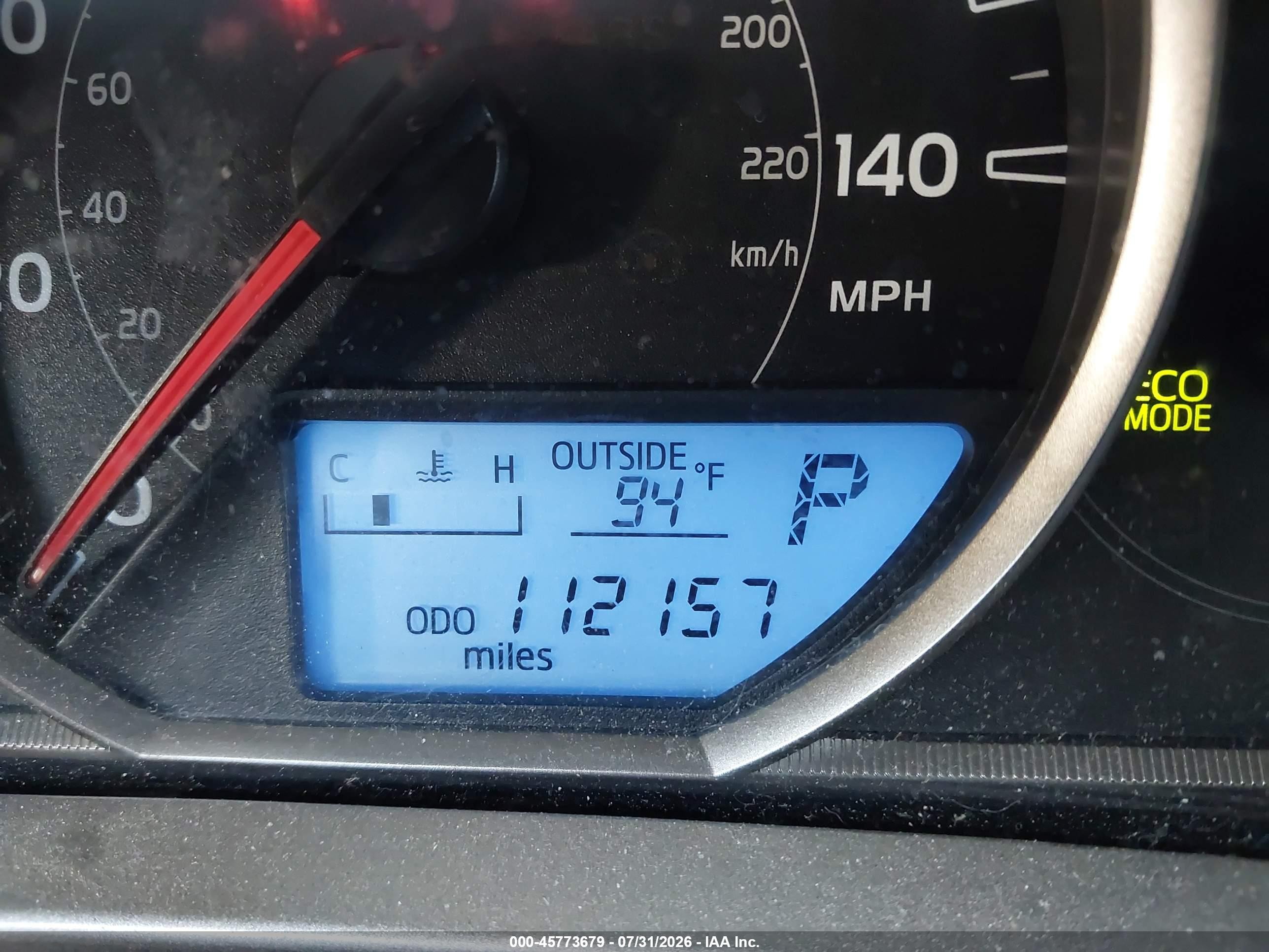 2014 Toyota Rav4 Le Maroon vin: JTMBFREV5ED051008