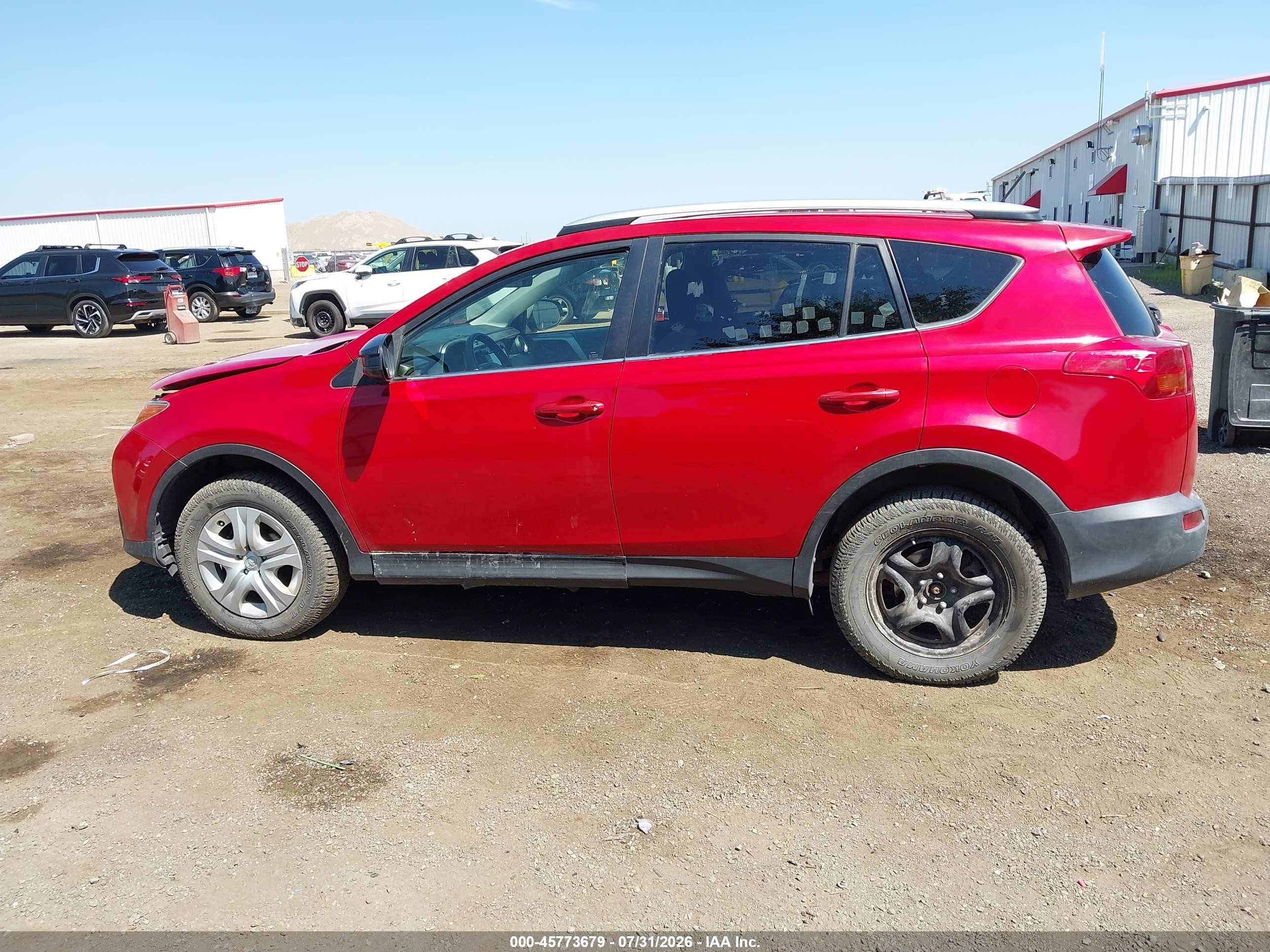 2014 Toyota Rav4 Le Maroon vin: JTMBFREV5ED051008